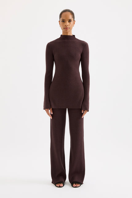 Malo Knit Pant Bark 