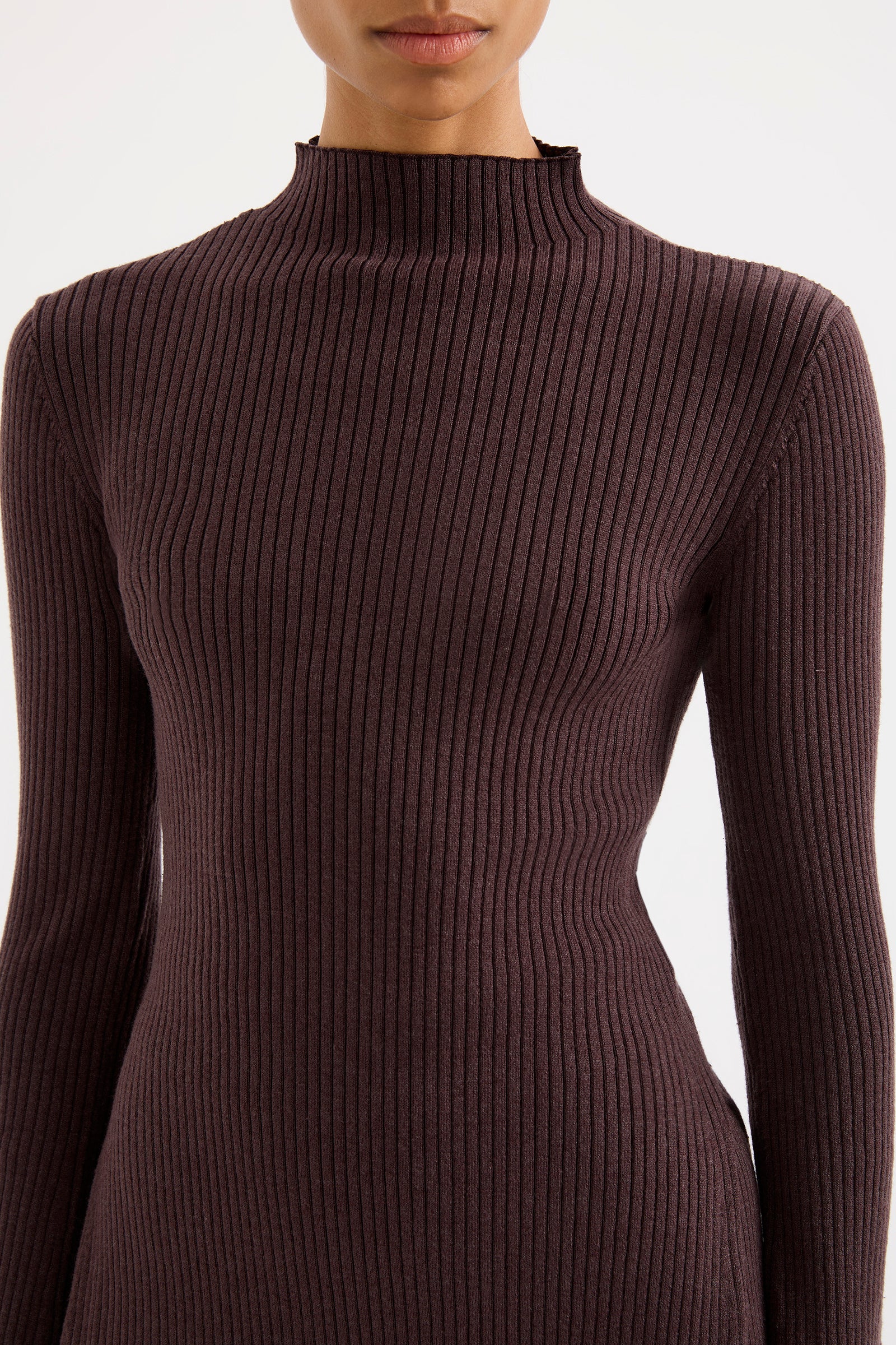 Malo Knit Tunic Bark 
