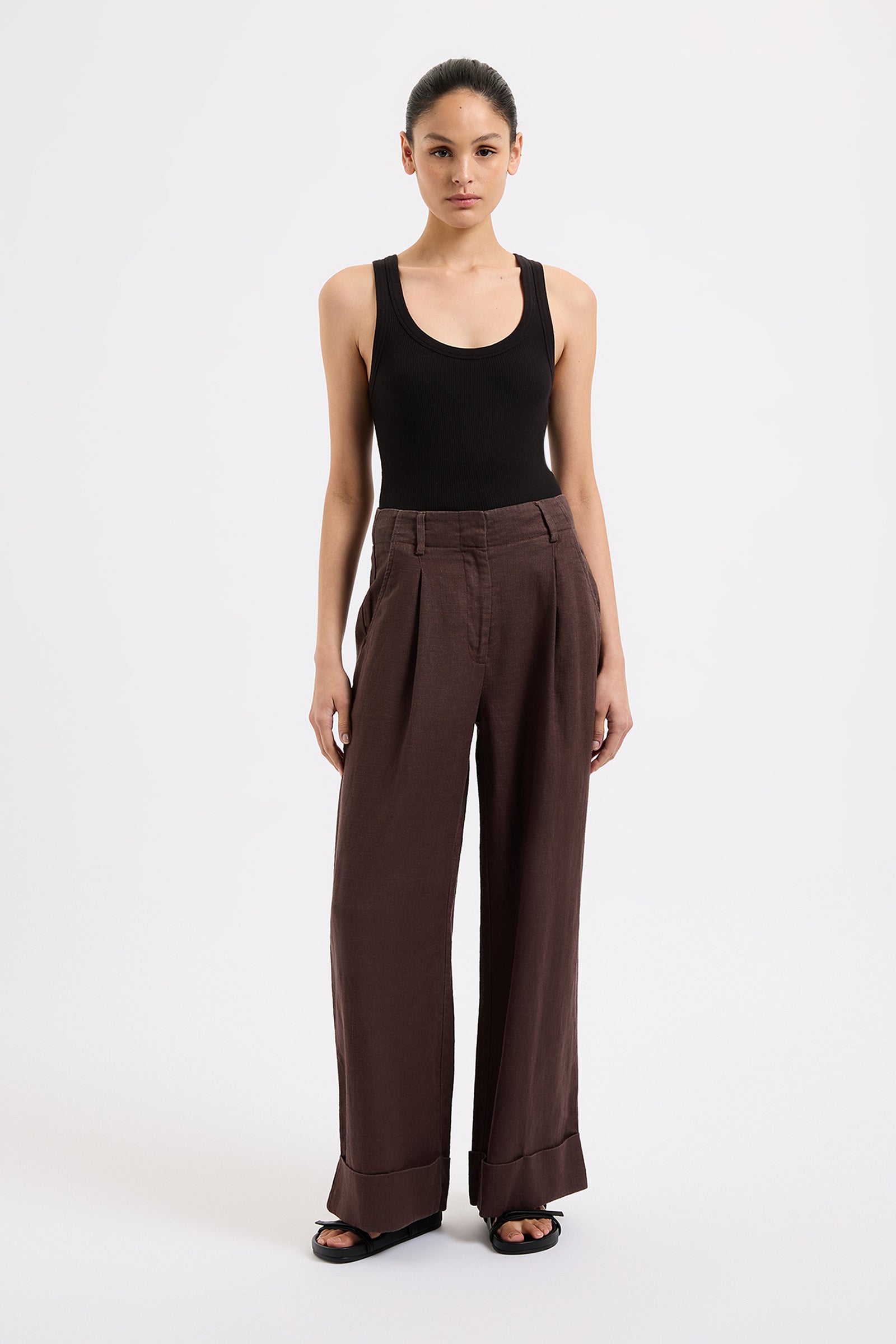 Paloma Tailored Pant Espresso 
