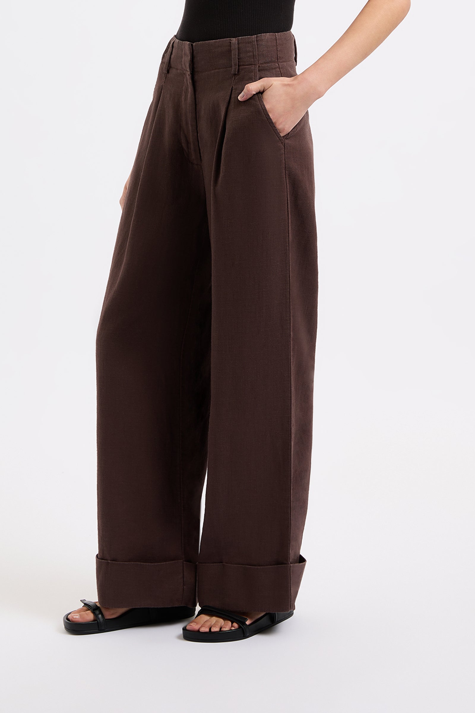 Paloma Tailored Pant Espresso 