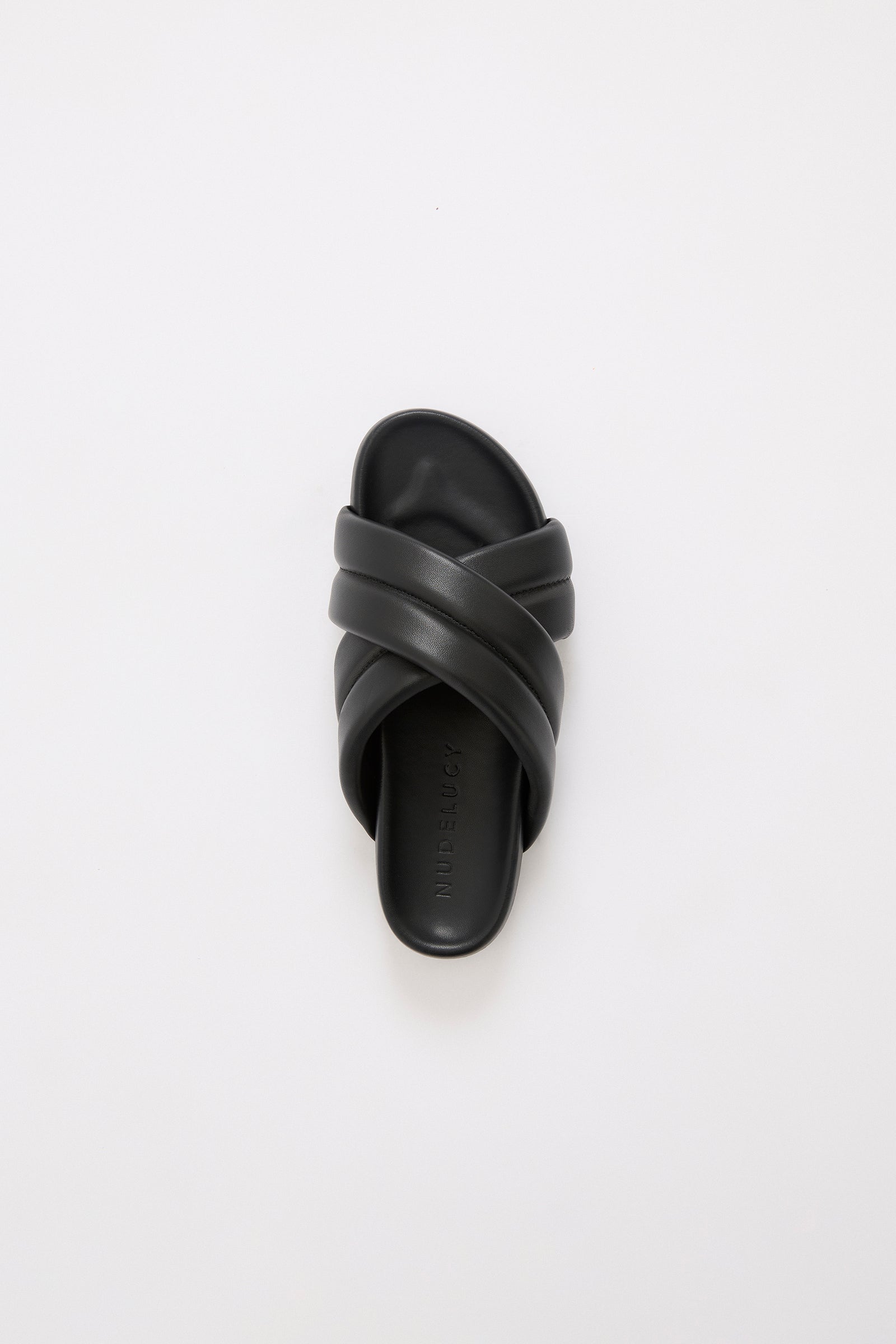Crossover Leather Slide Black 