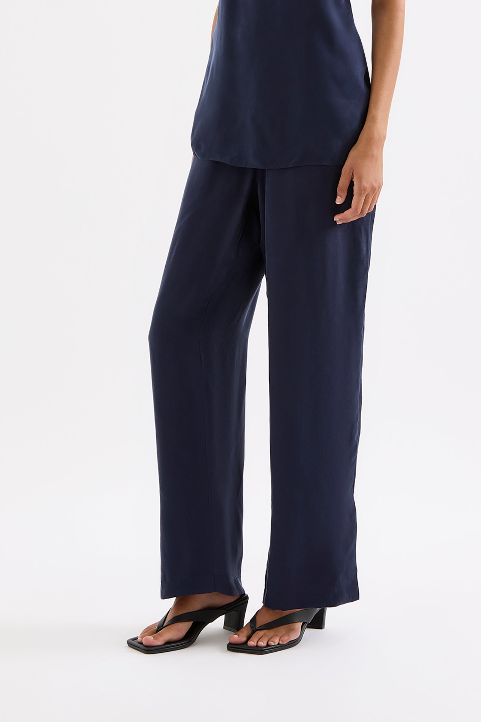 Linnea Cupro Pant Ink 