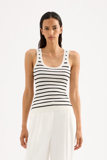 Rowan Knit Tank Black Stripe 