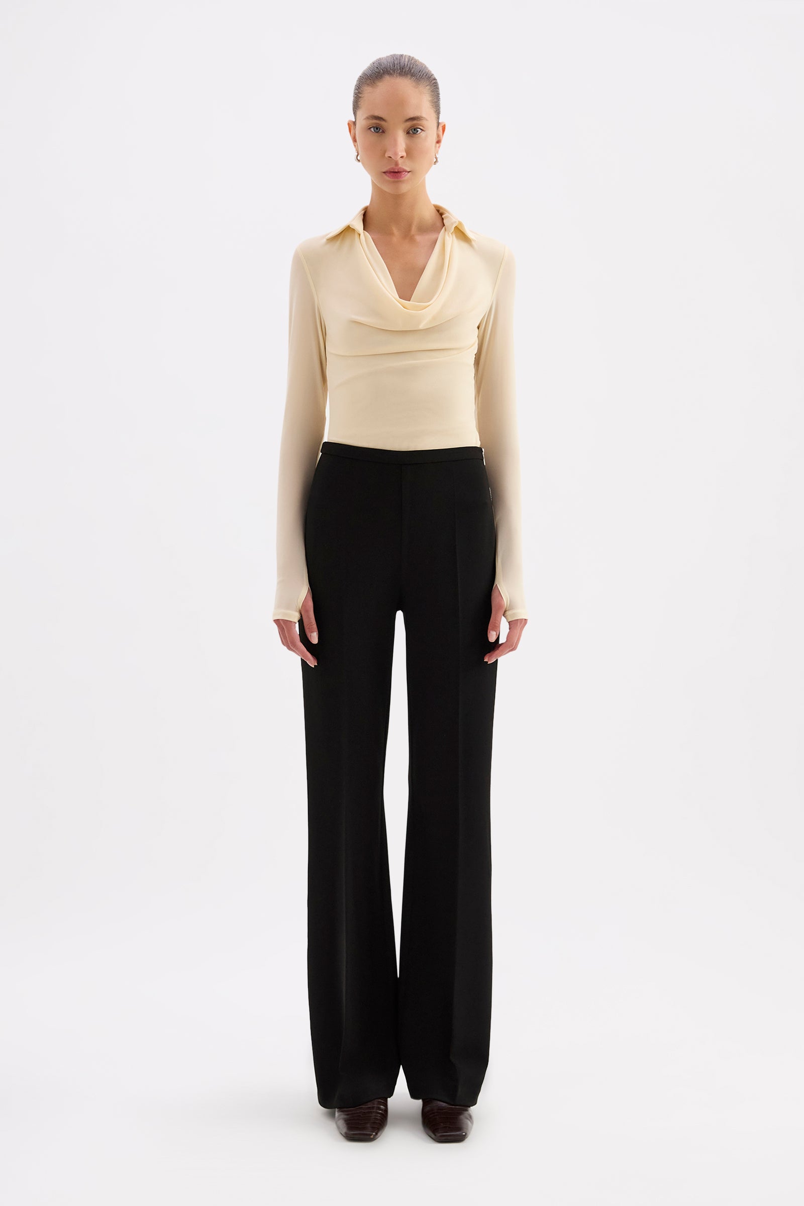 Cosima Flare Pant Black 