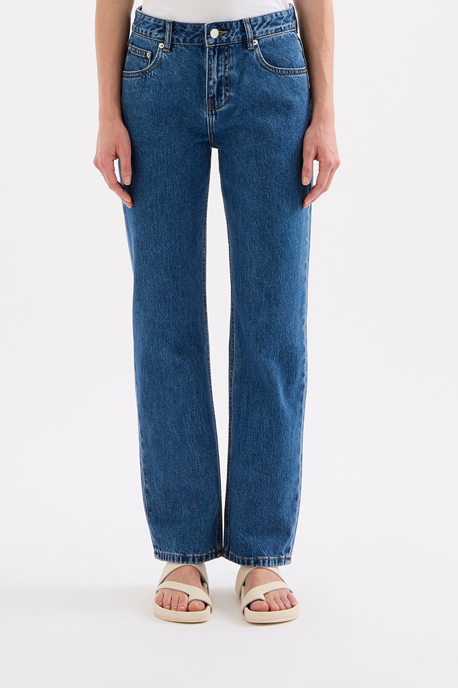 Organic Straight Leg Jean Royal Blue 