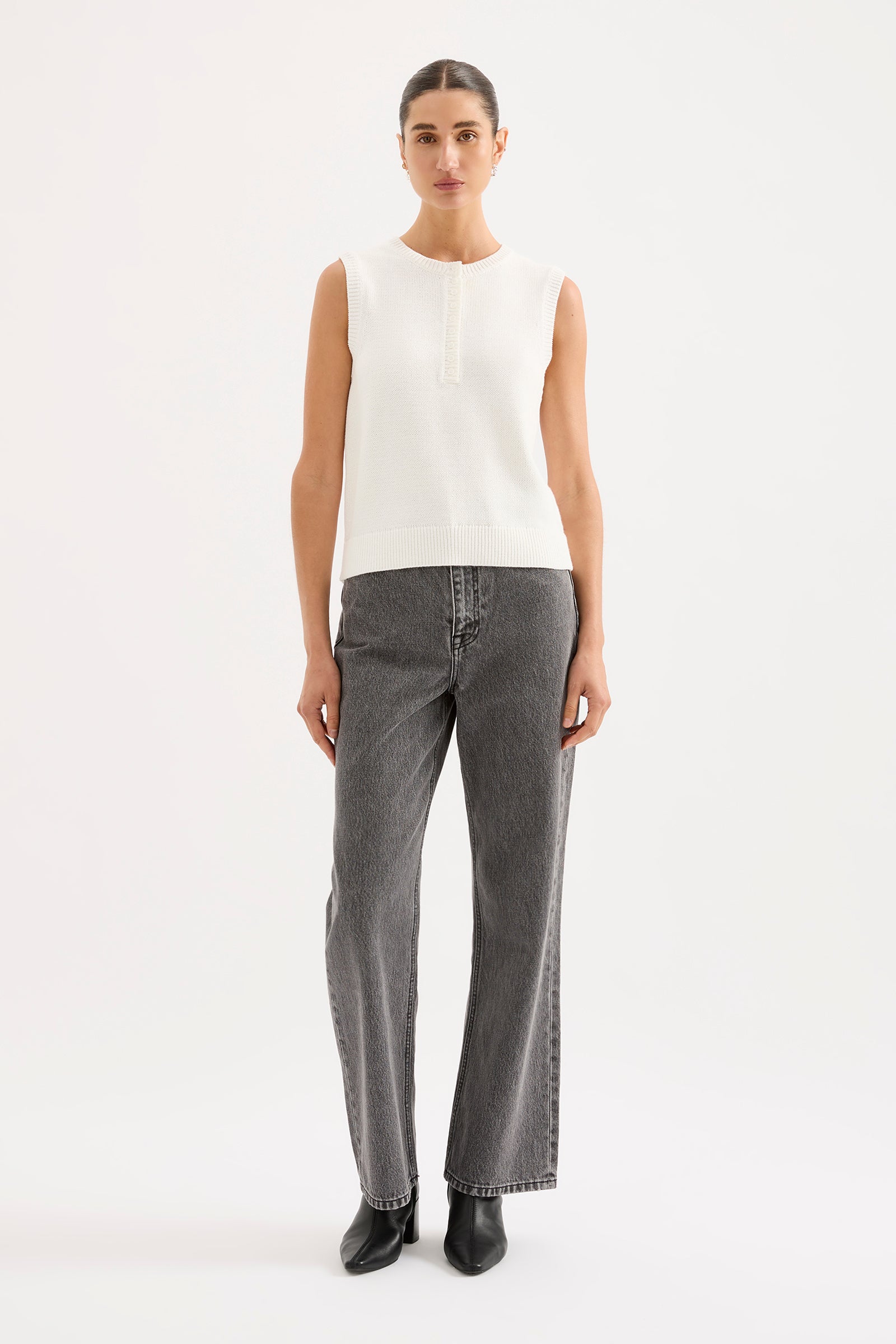 Marie Knit Top Salt 