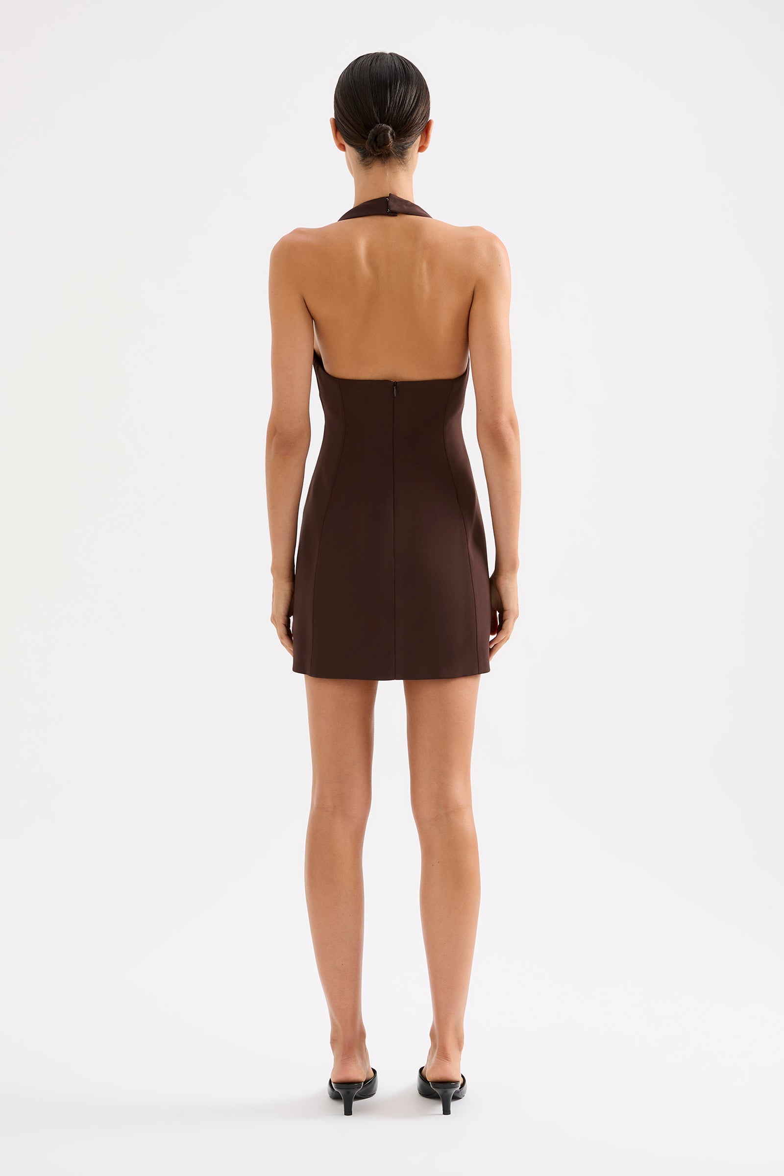 Isra Mini Dress Raisin 