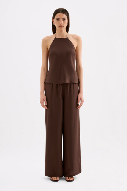 Tilly Tencel Pant Chocolate 