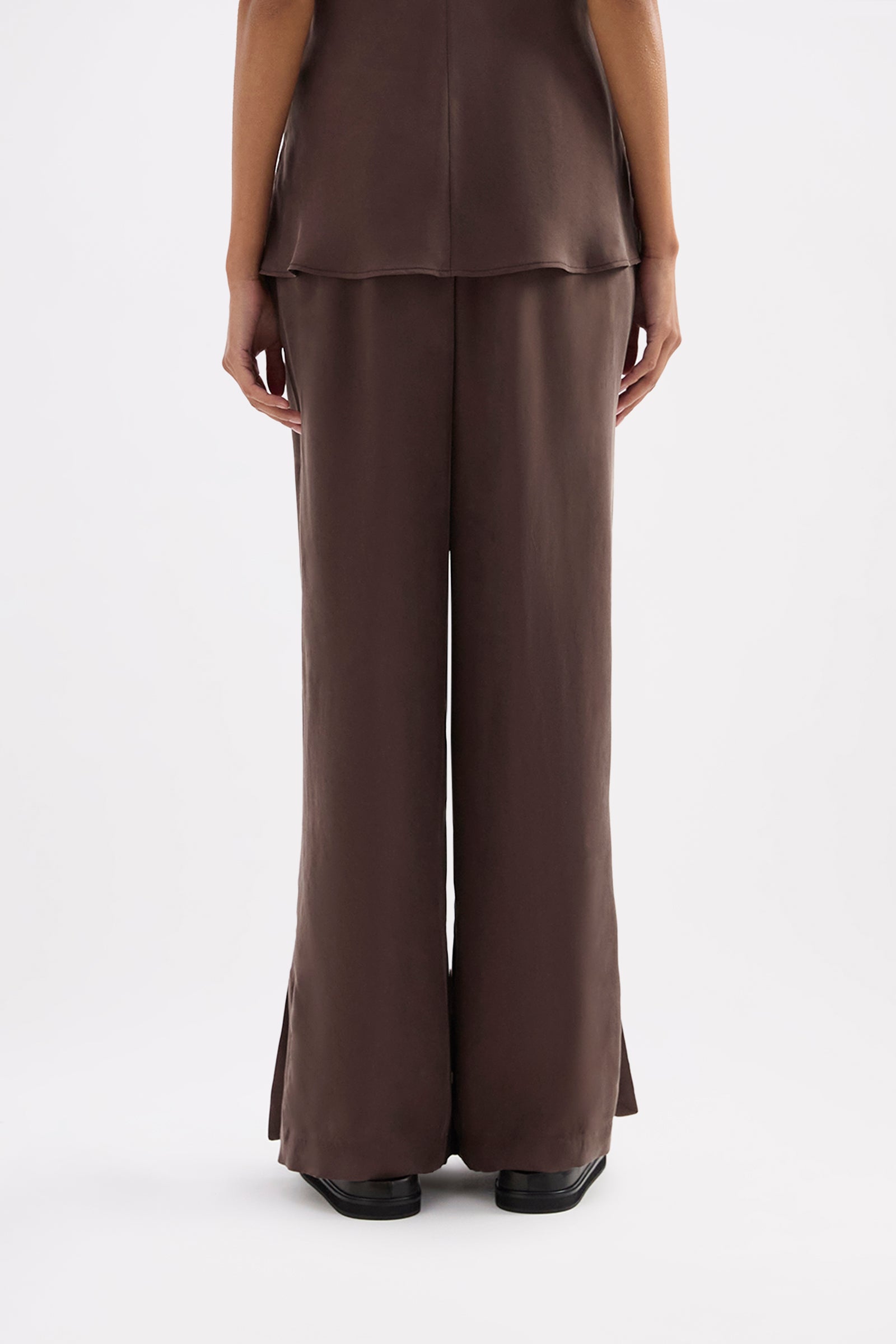 Dara Cupro Pant Chocolate 