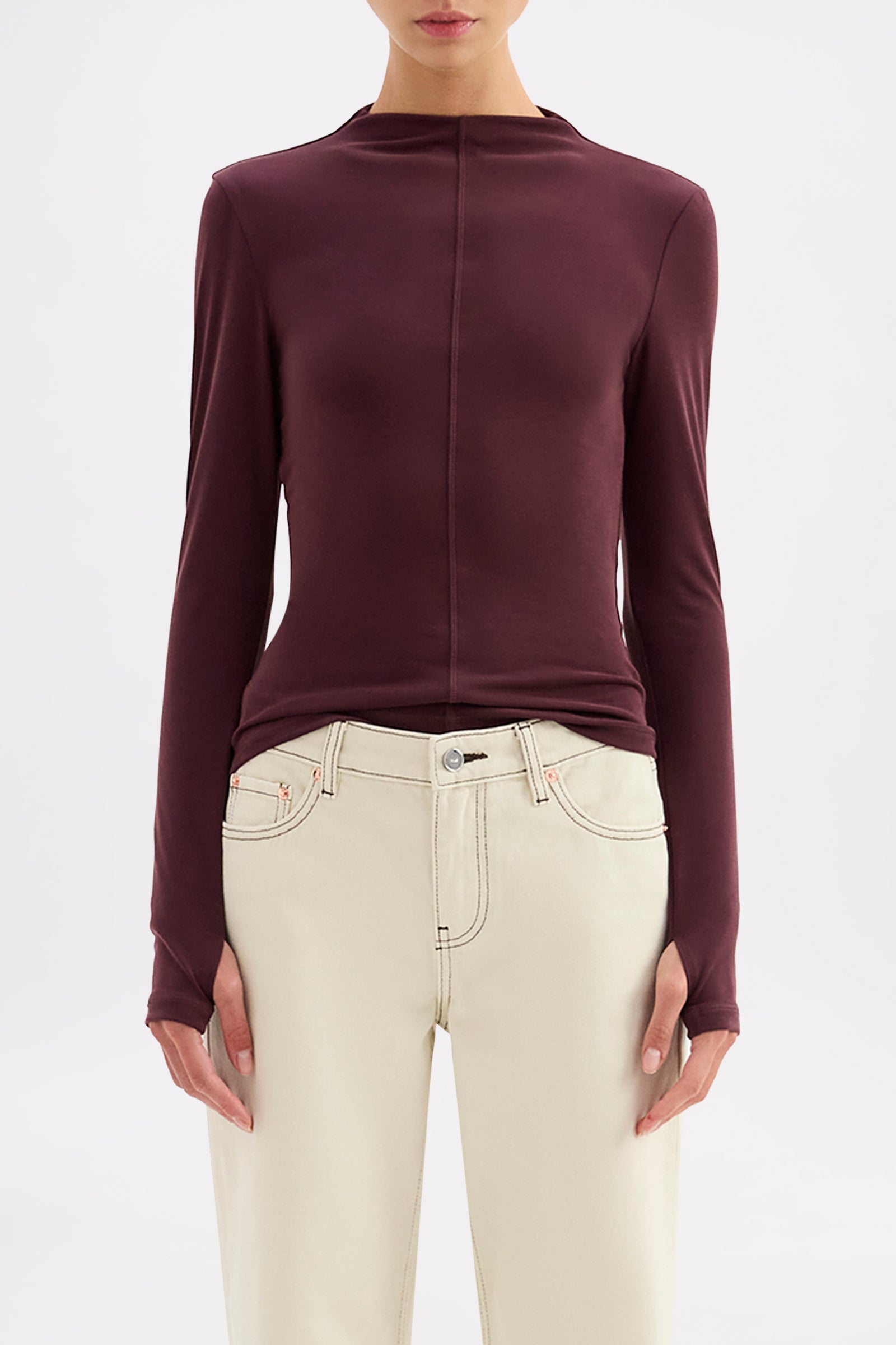 Portia Ls Top Currant 
