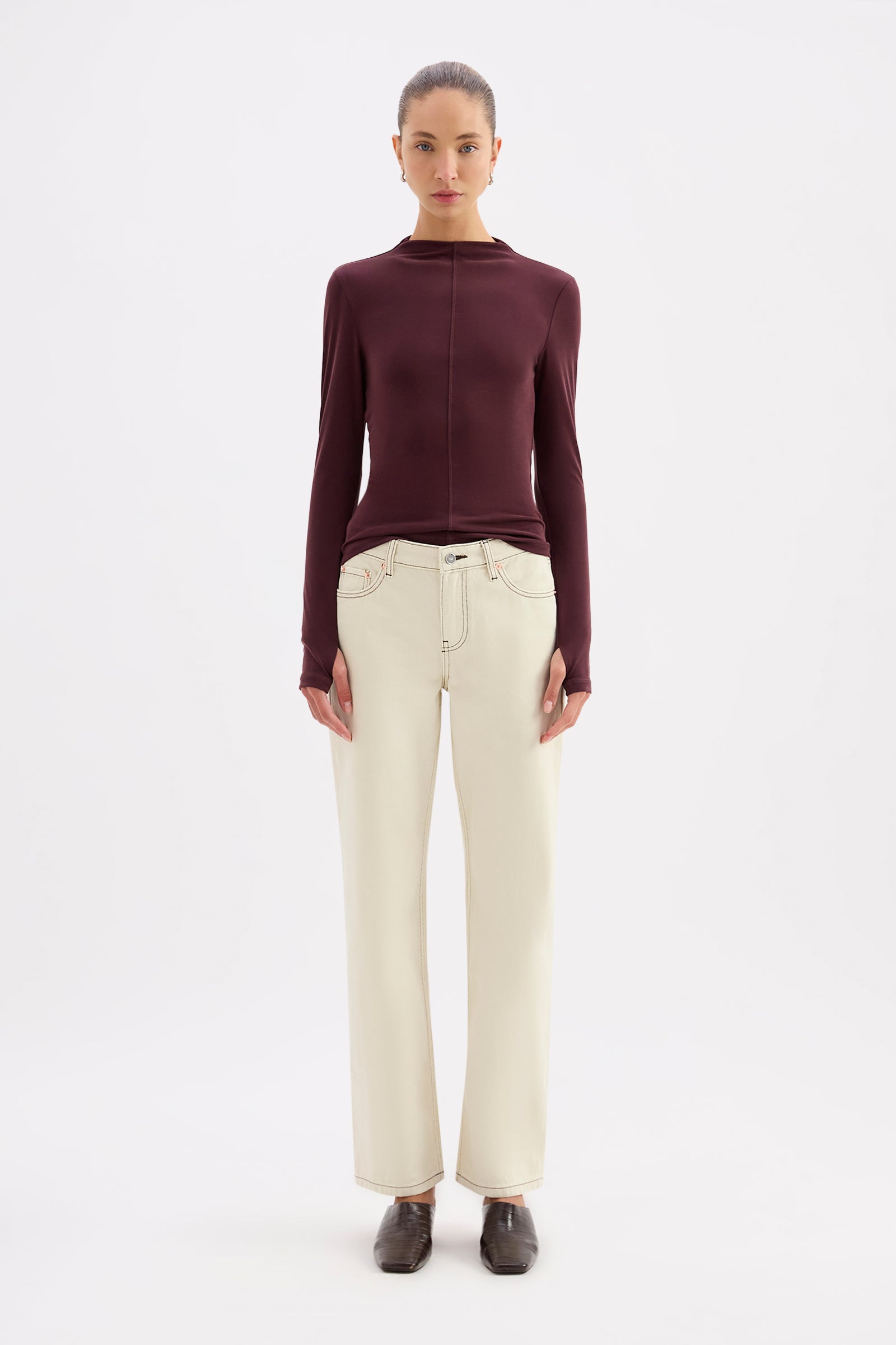 Portia Ls Top Currant 