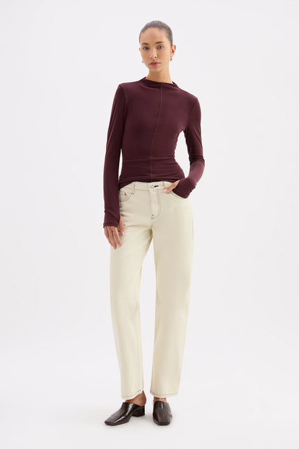 Tamar Straight Leg Jean Champagne 
