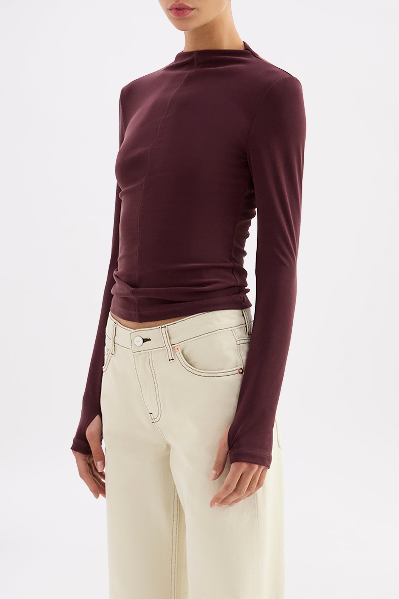 Portia Ls Top Currant 