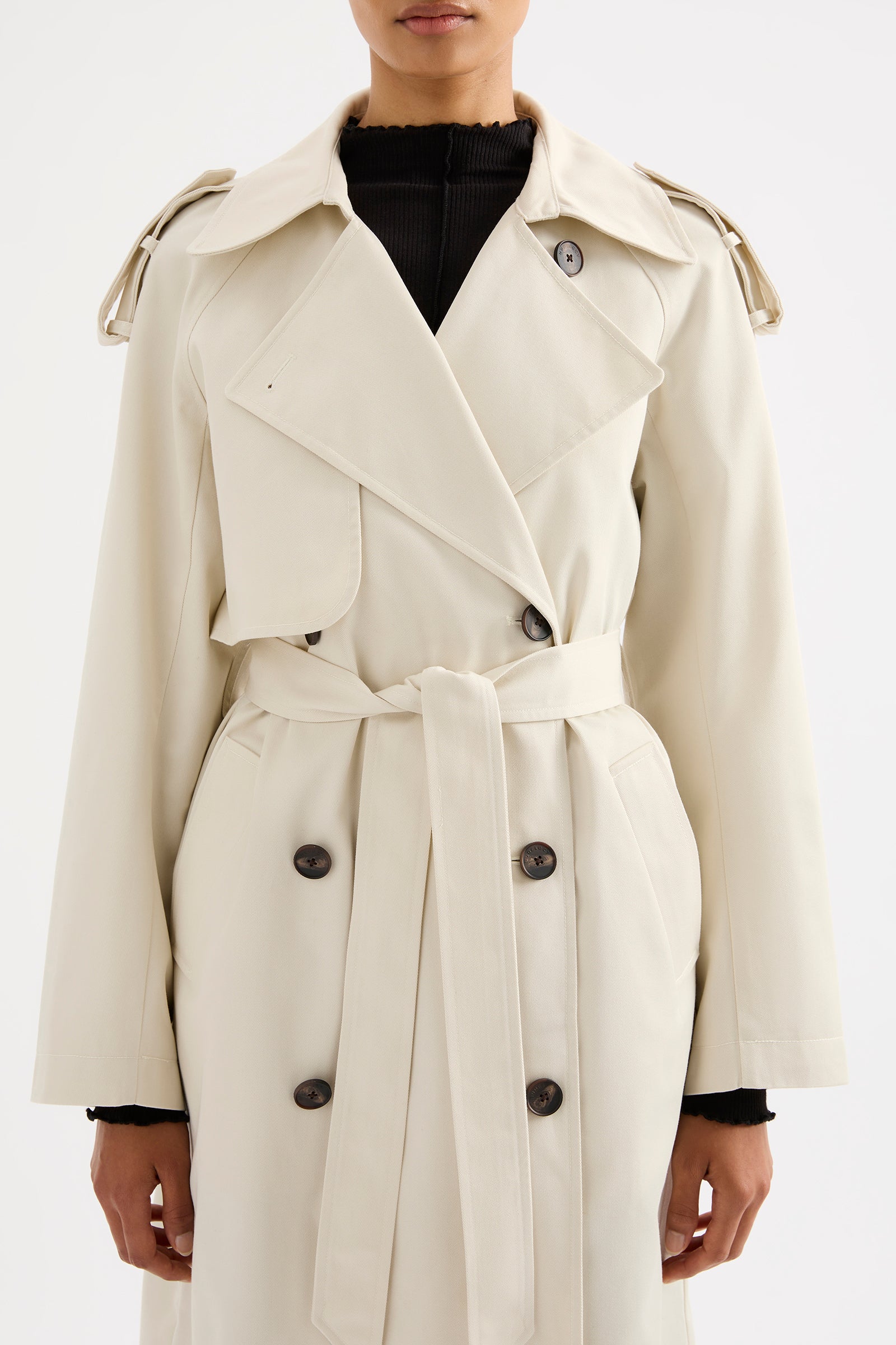 Kaiya Trench Ivory 