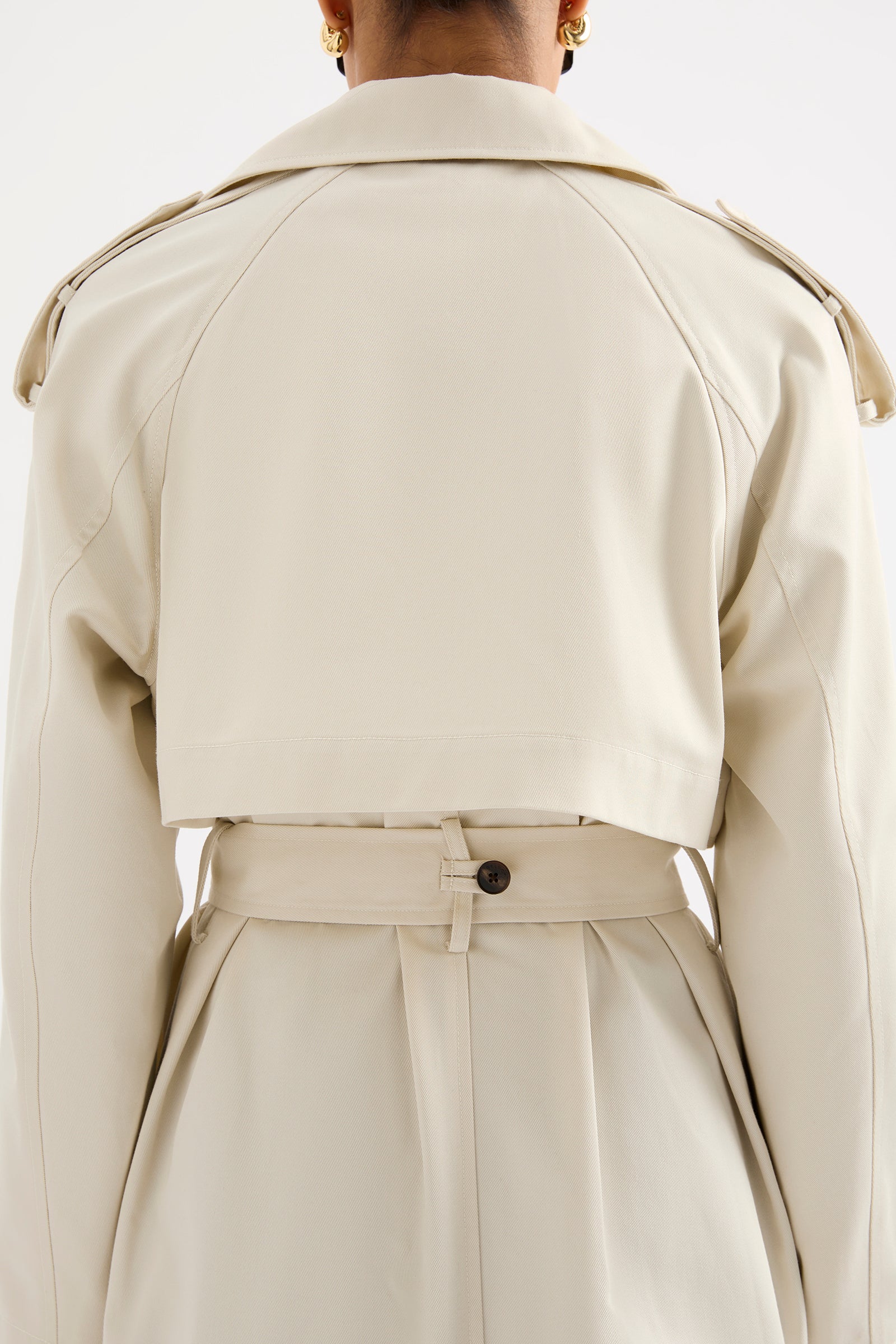 Kaiya Trench Ivory 