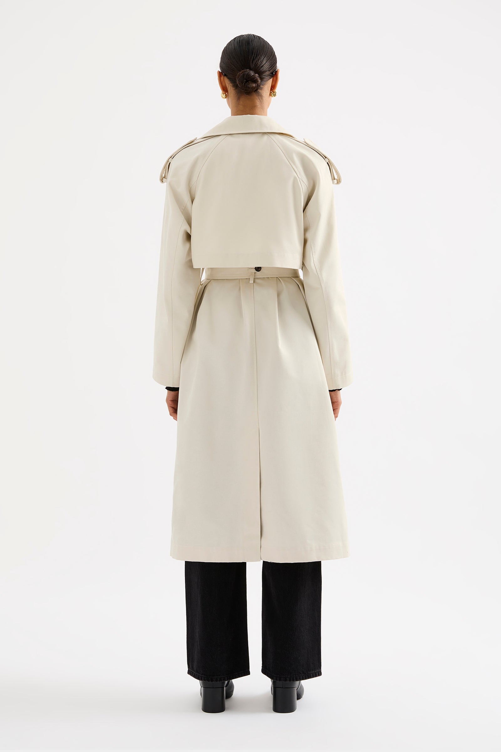 Kaiya Trench Ivory 