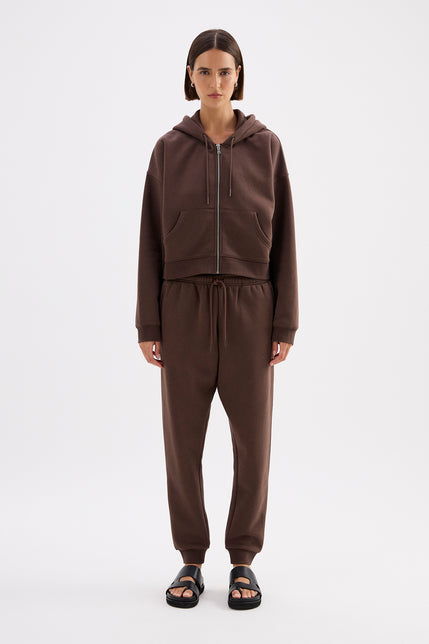 Carter Zip Up Hoodie Chocolate 