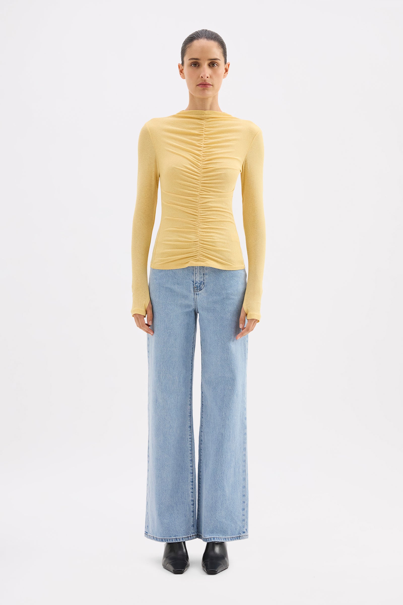 Marti Mesh Top Butter 