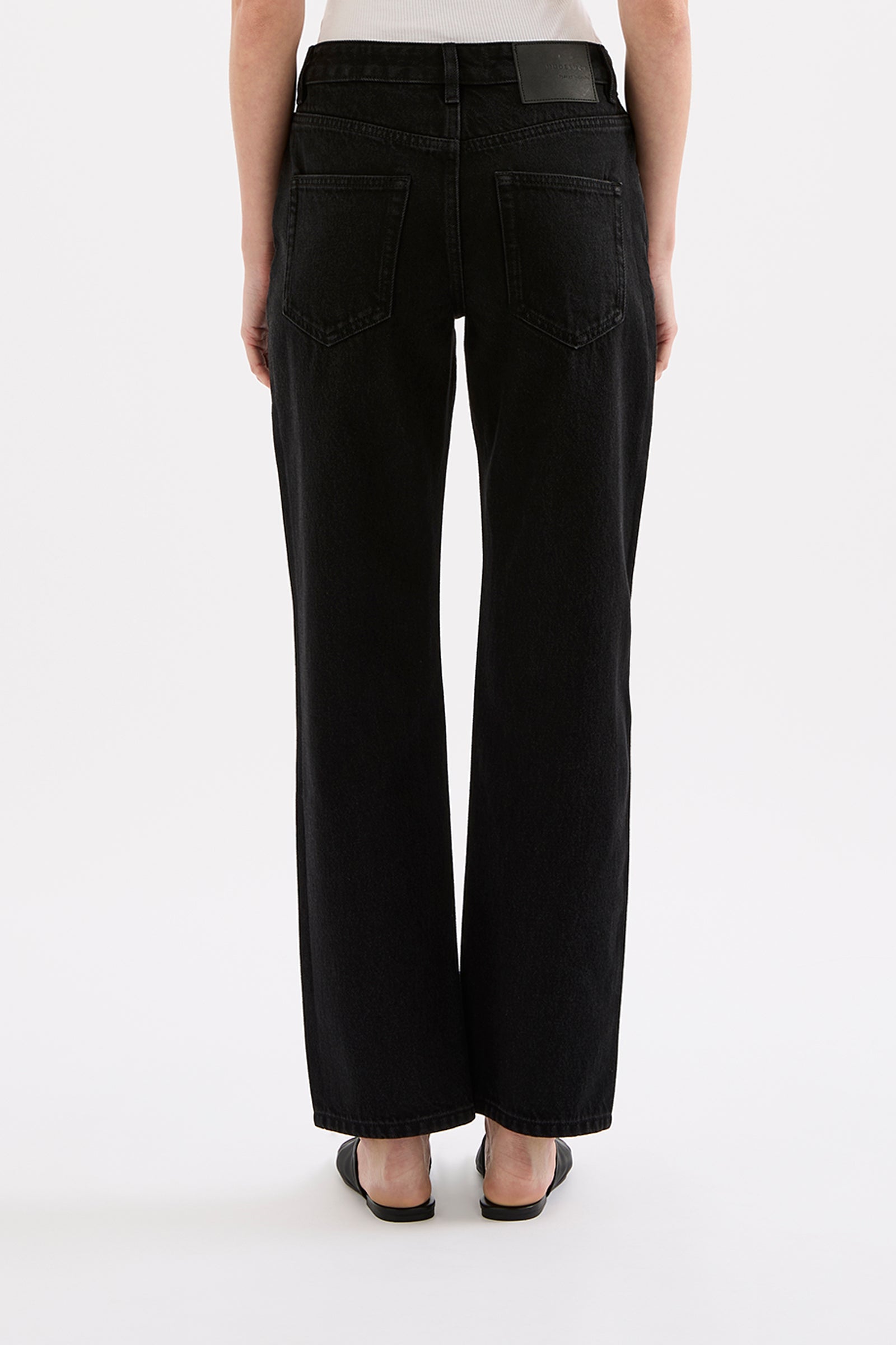 Organic Straight Leg Jean Vintage Black 