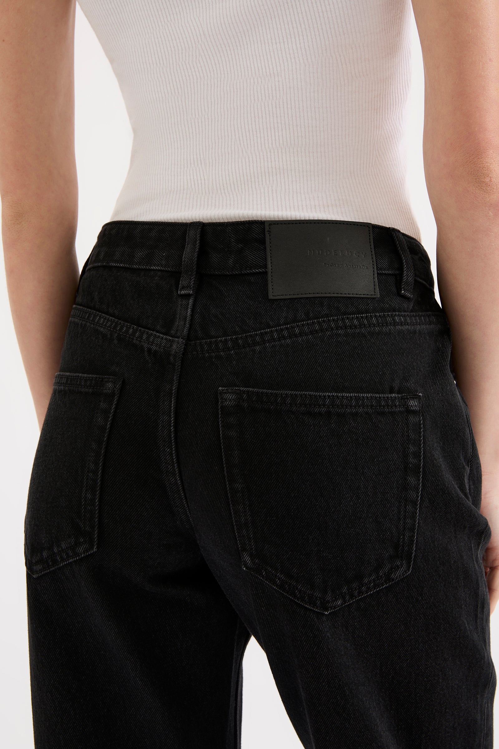 Organic Straight Leg Jean Vintage Black 