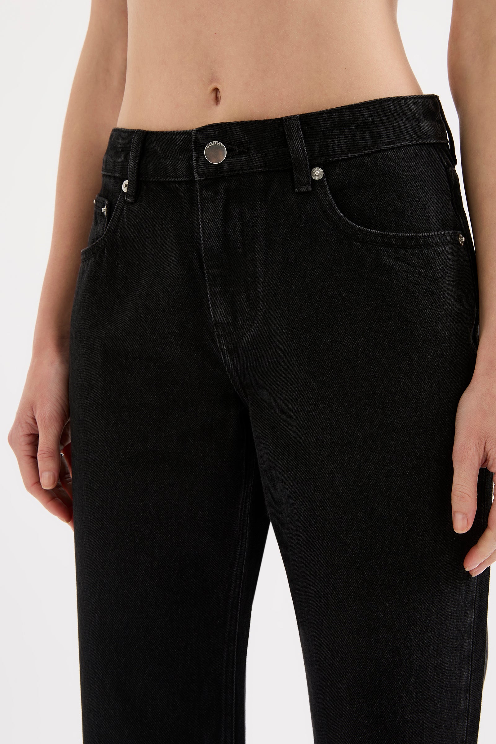 Organic Straight Leg Jean Vintage Black 