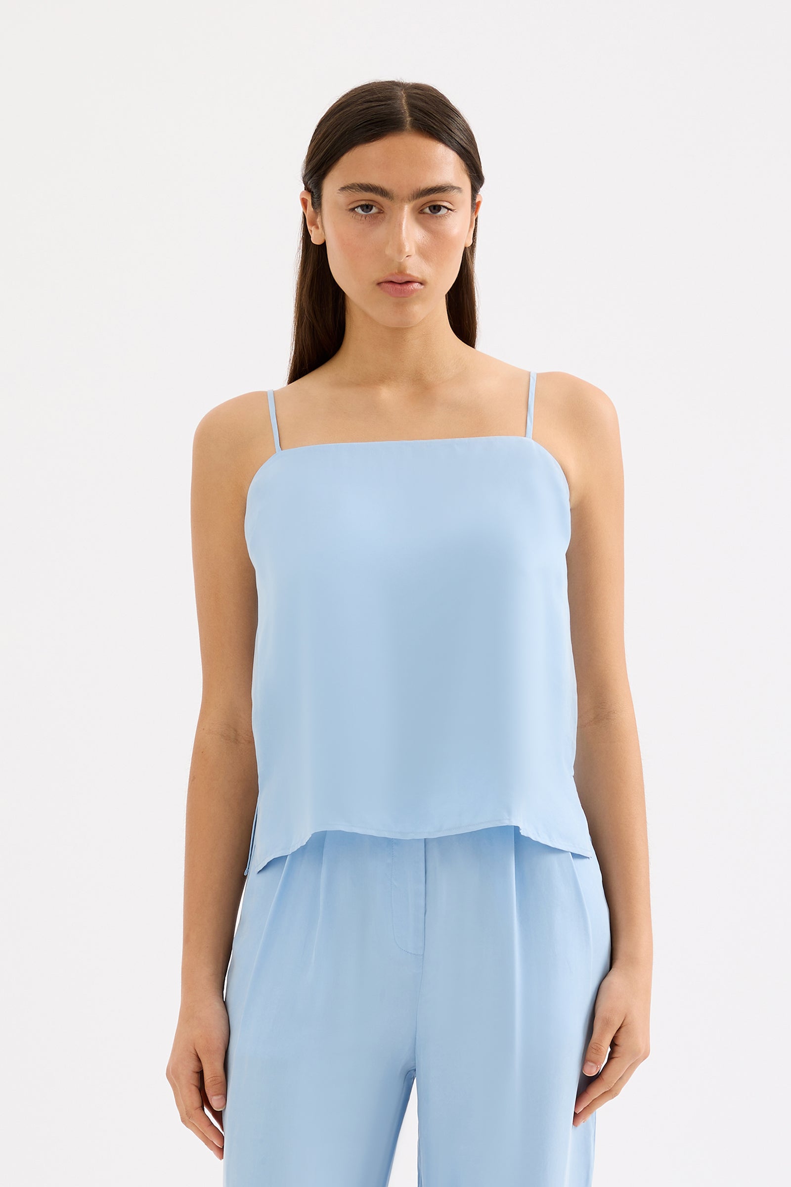 Karla Cupro Cami Lake Blue 