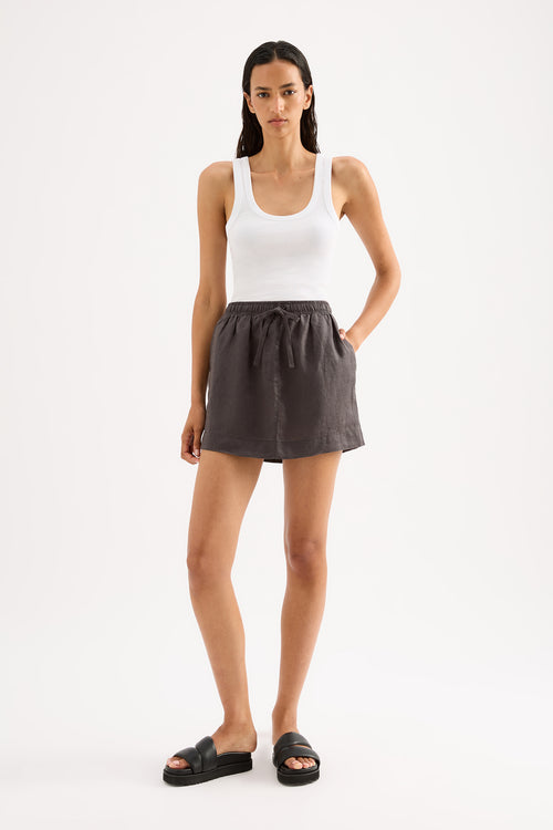 LOUNGE LINEN SKIRT