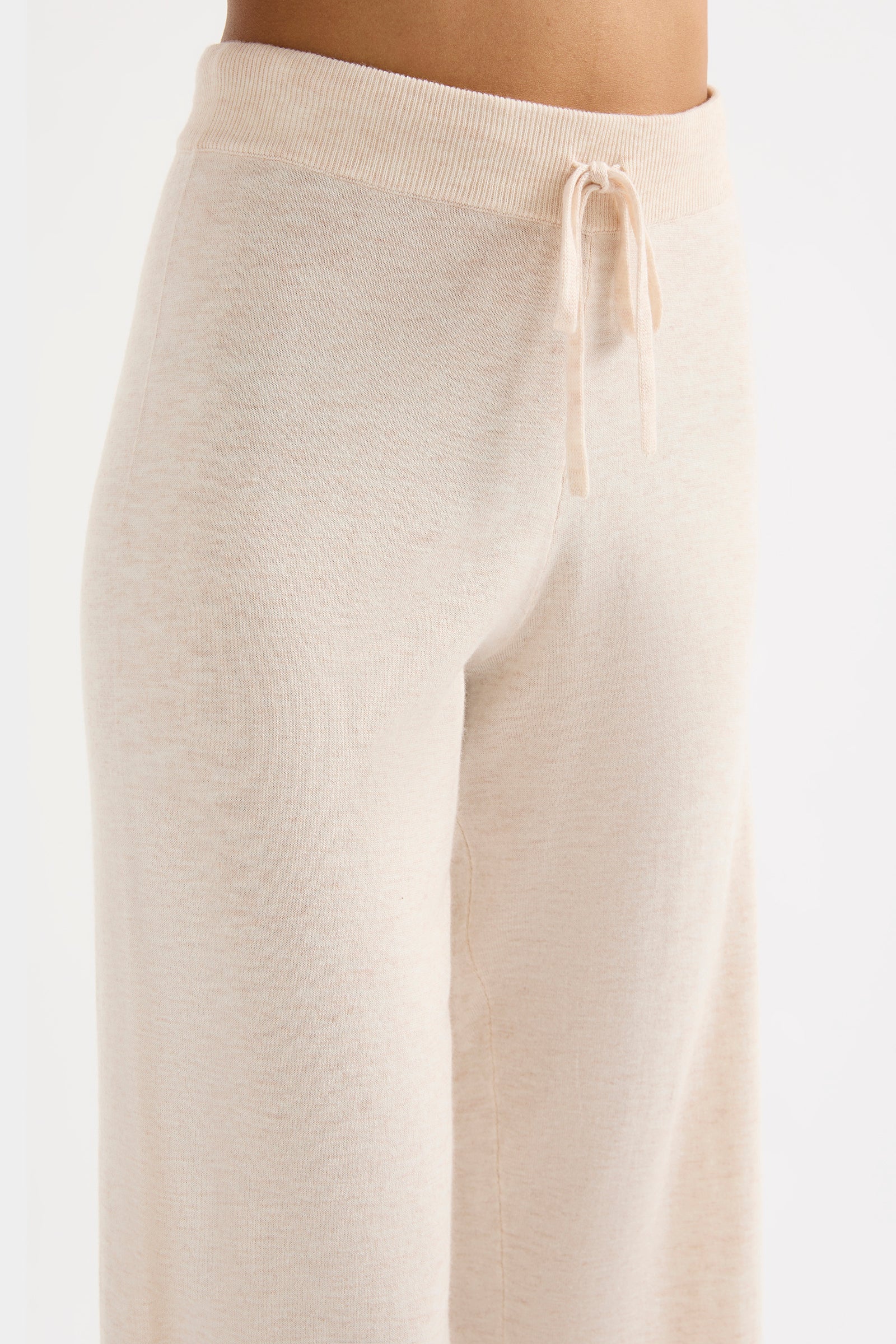 Rae Knit Pant Cream Marle 