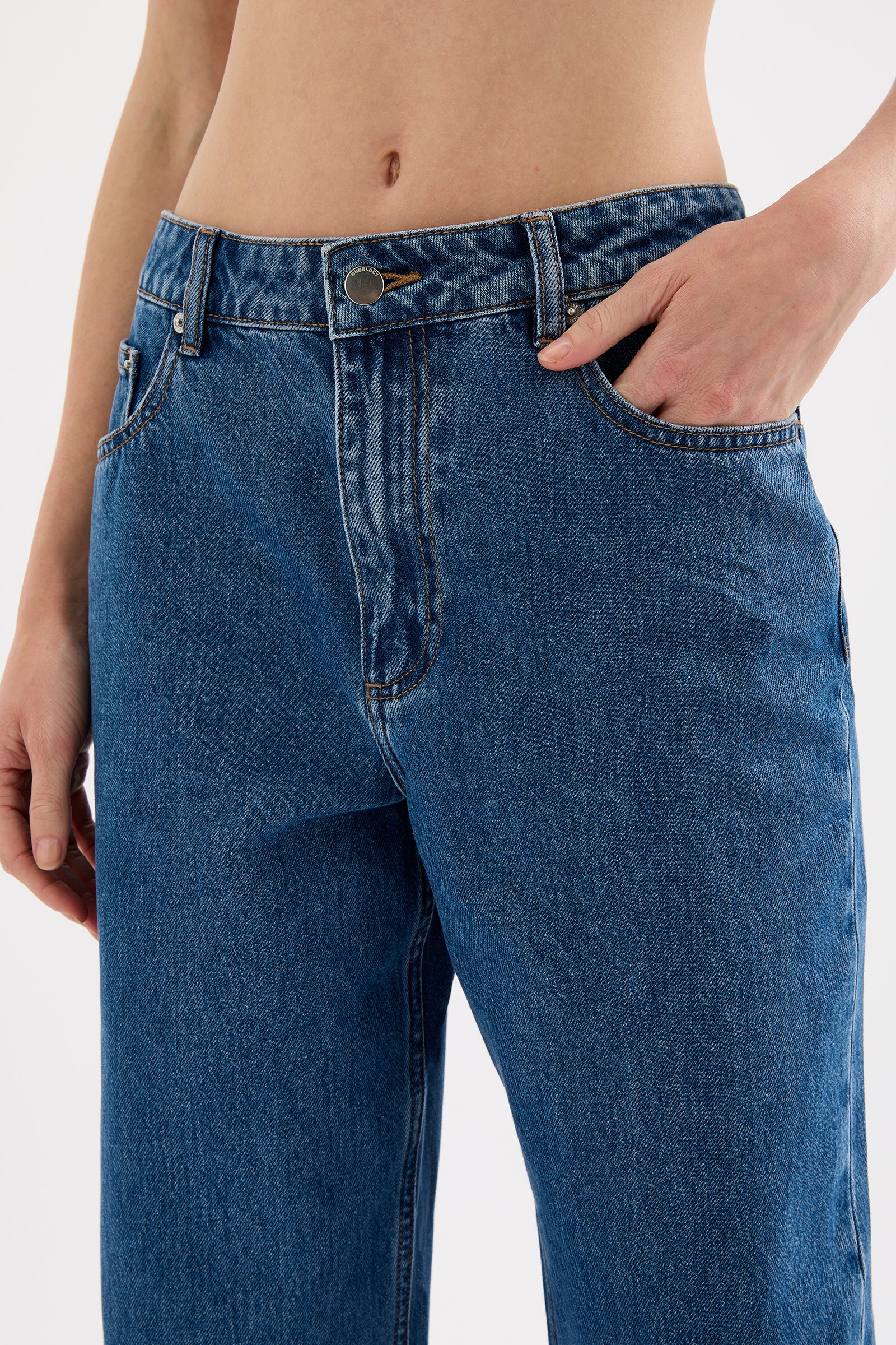 Organic Baggy Jean Royal Blue 