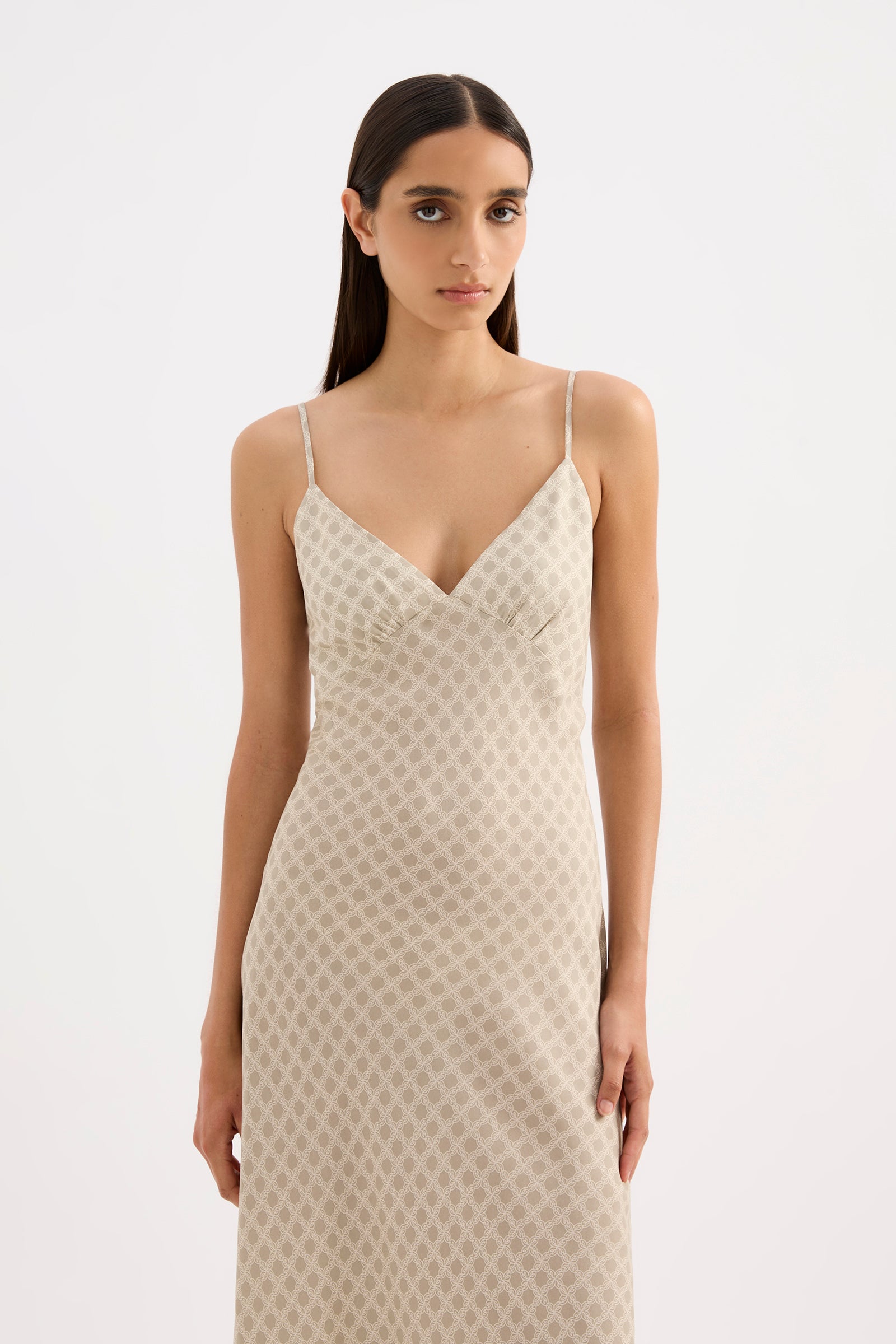 Cosmos Cupro Slip Dress Cosmos 