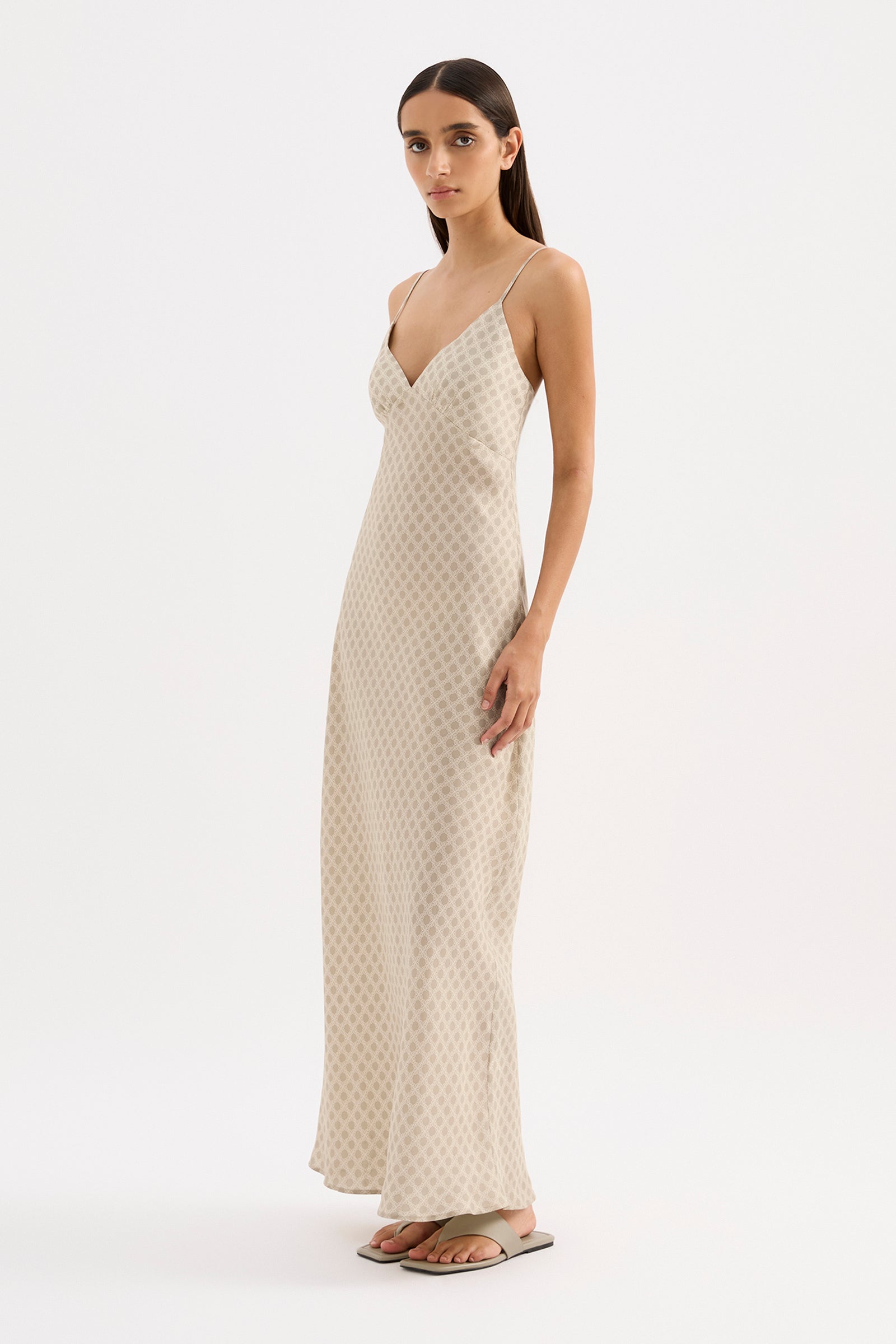 Cosmos Cupro Slip Dress Cosmos 