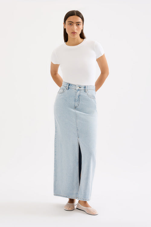 SIA DENIM MAXI SKIRT