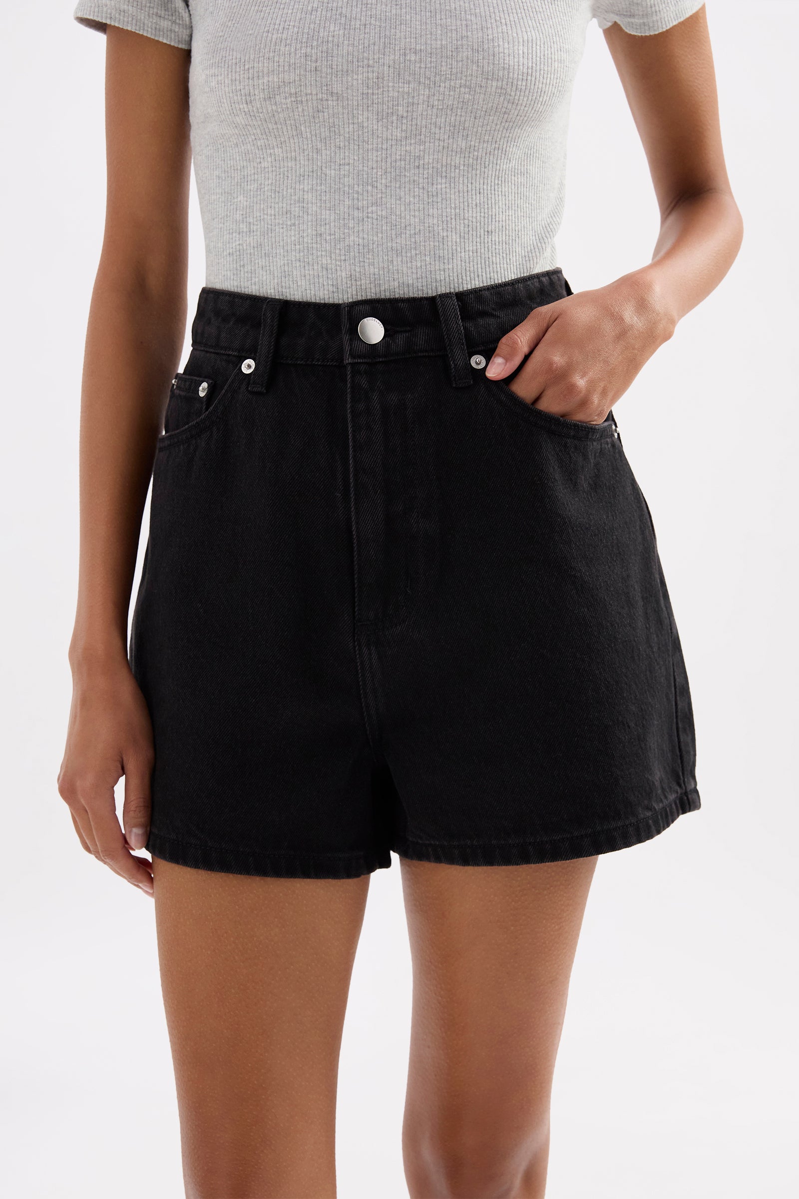 Organic Mom Short Vintage Black 