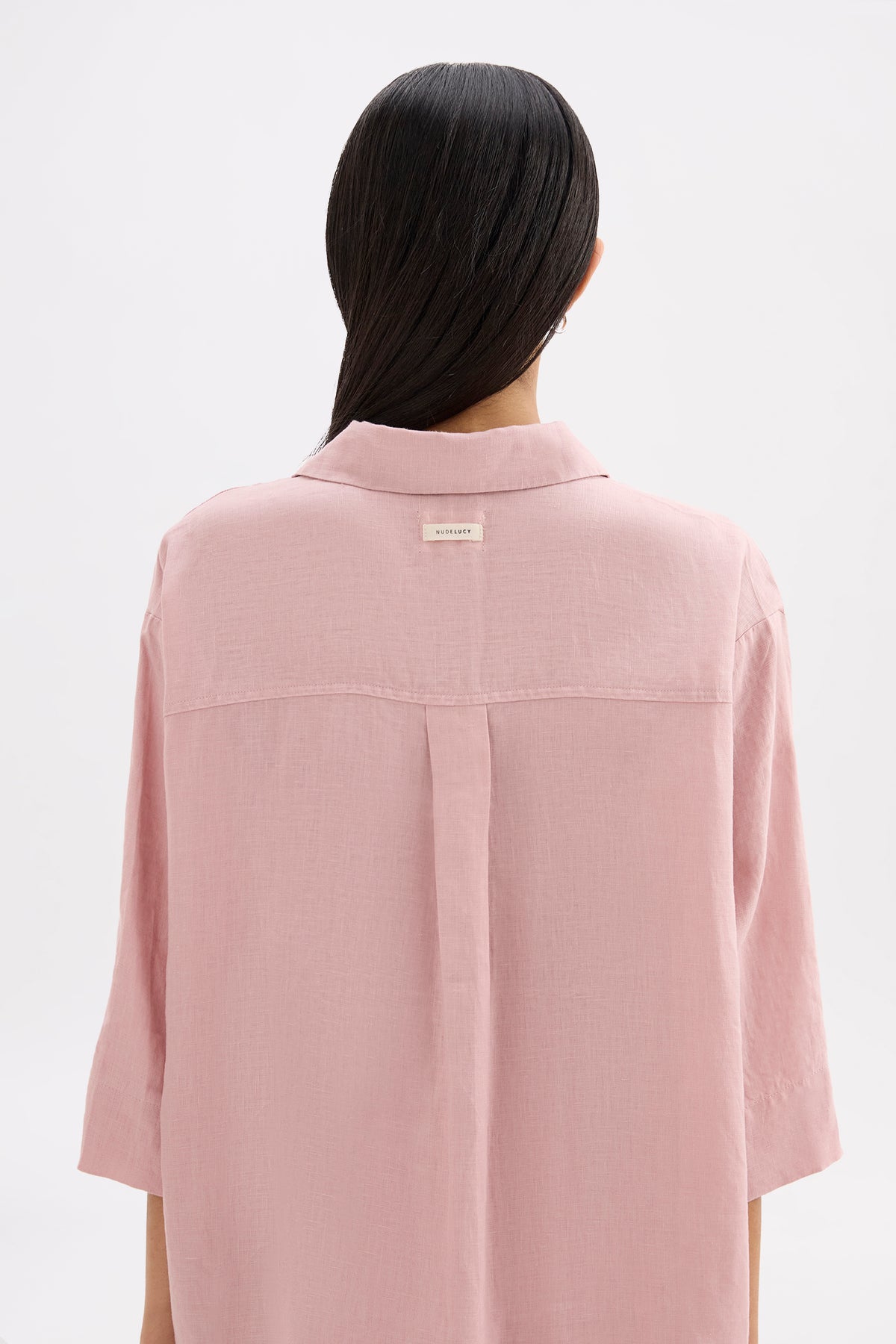 Lounge Linen Longline Shirt & Short Set 