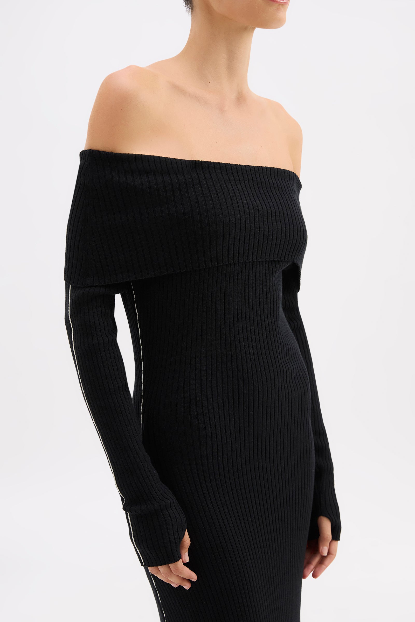 Kirby Knit Maxi Dress Black 