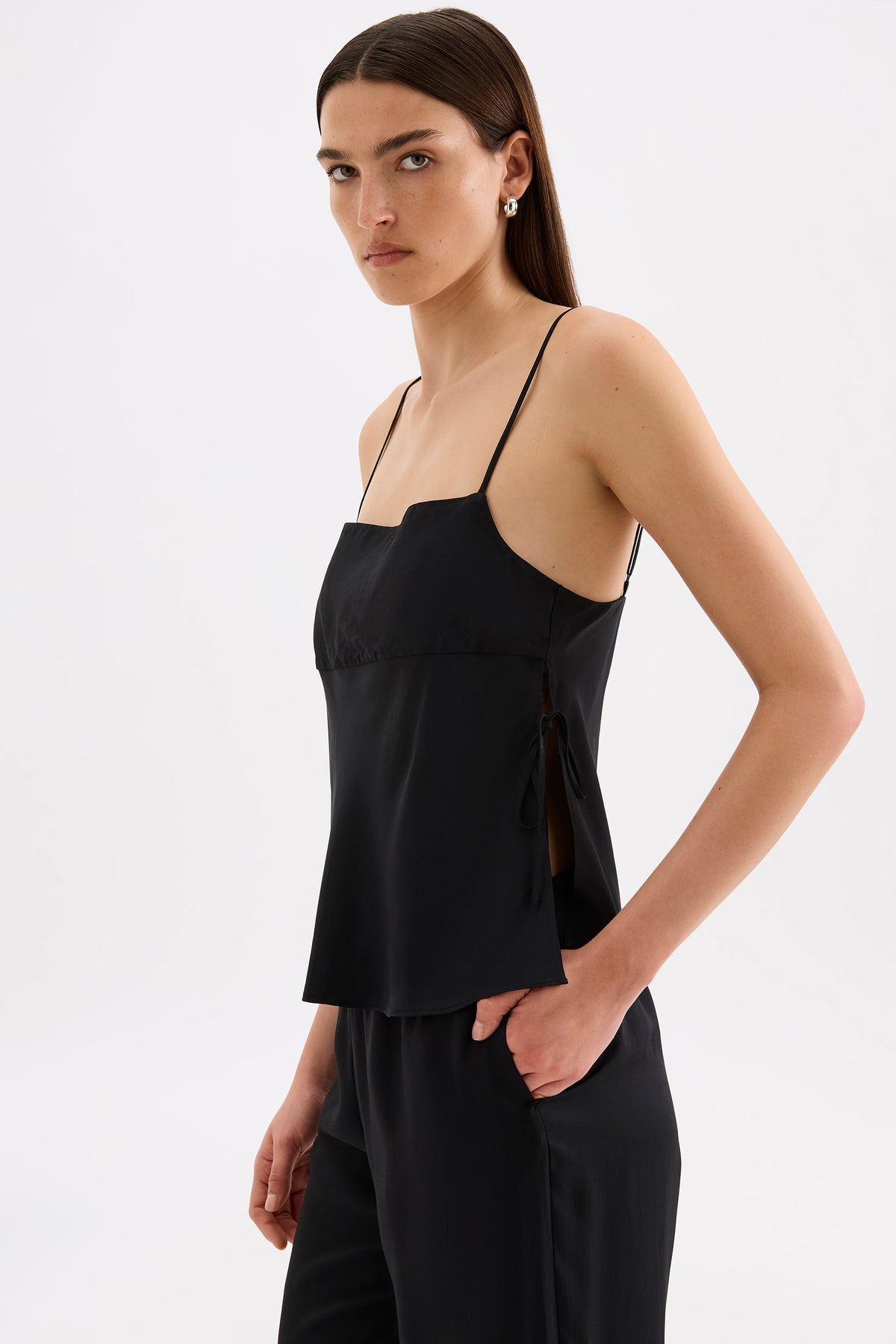 Jaslynn Tencel Top Black 