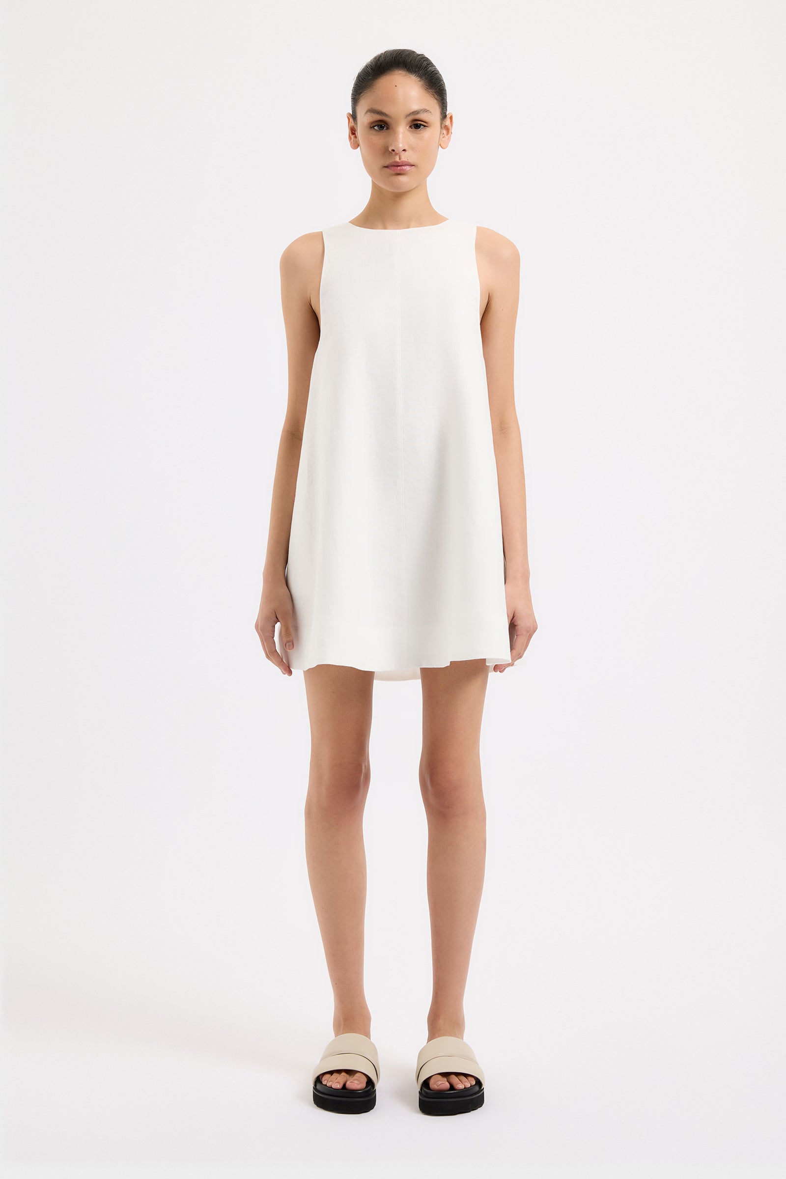 nude lucy linen dress Shop Shani Linen Maxi Dress