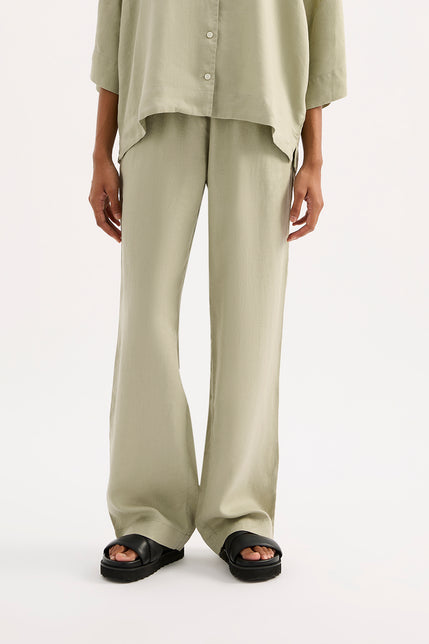 Lounge Linen Pant Olive 