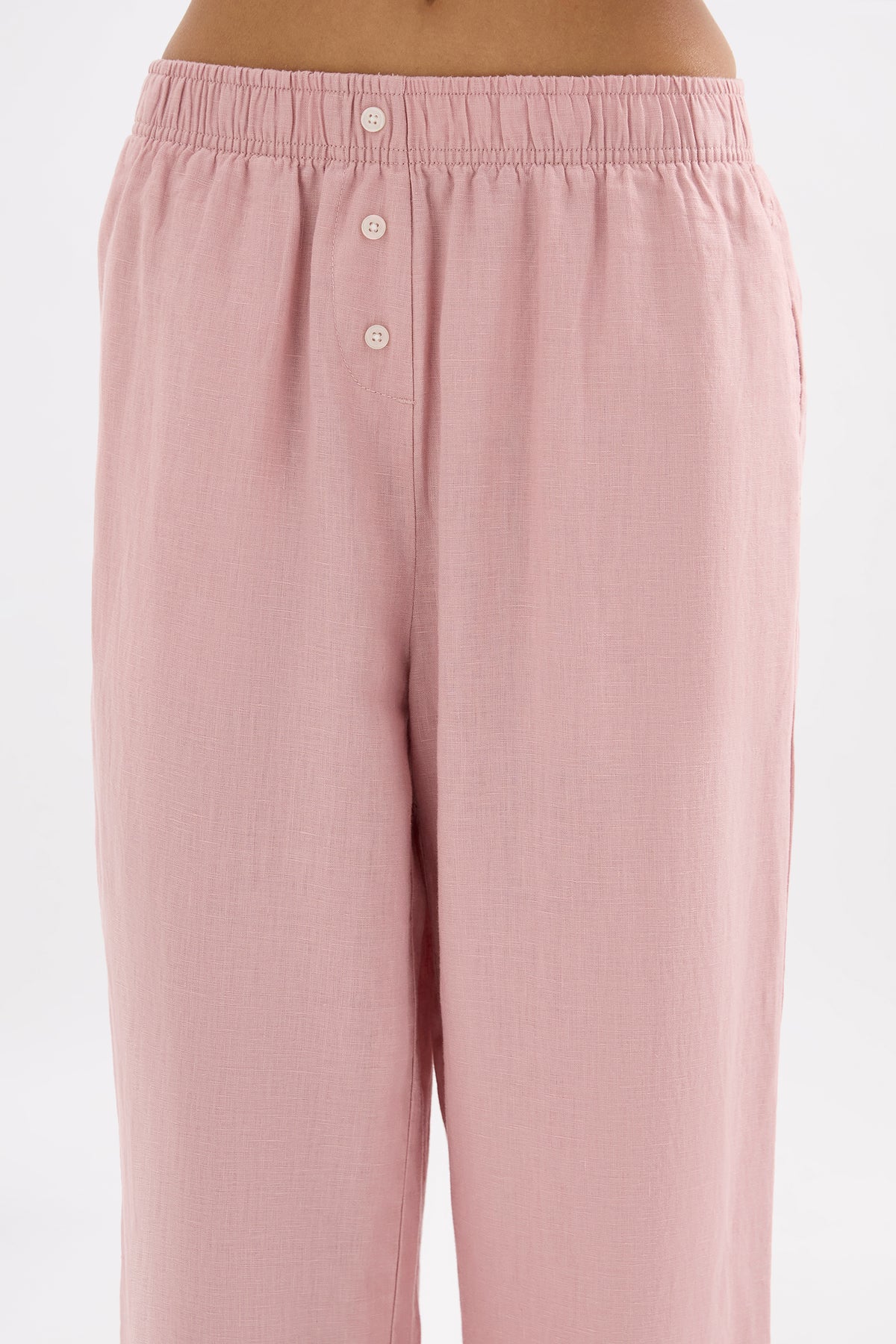 Lounge Linen Shirt & Crop Pant Set 