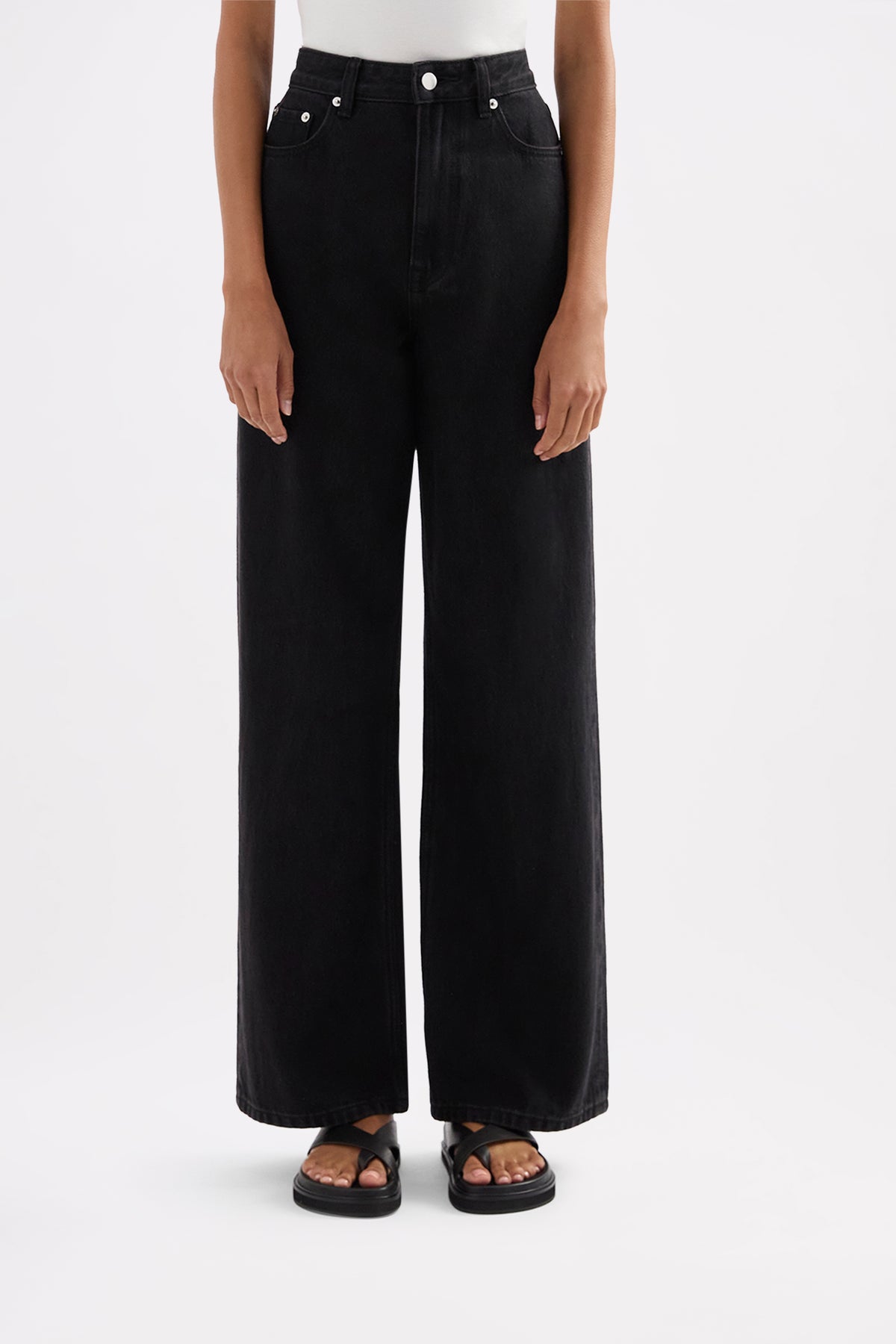 Organic Relaxed Leg Jean Vintage Black 