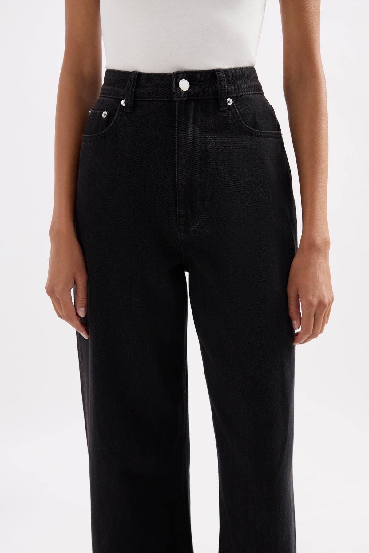 Organic Relaxed Leg Jean Vintage Black 