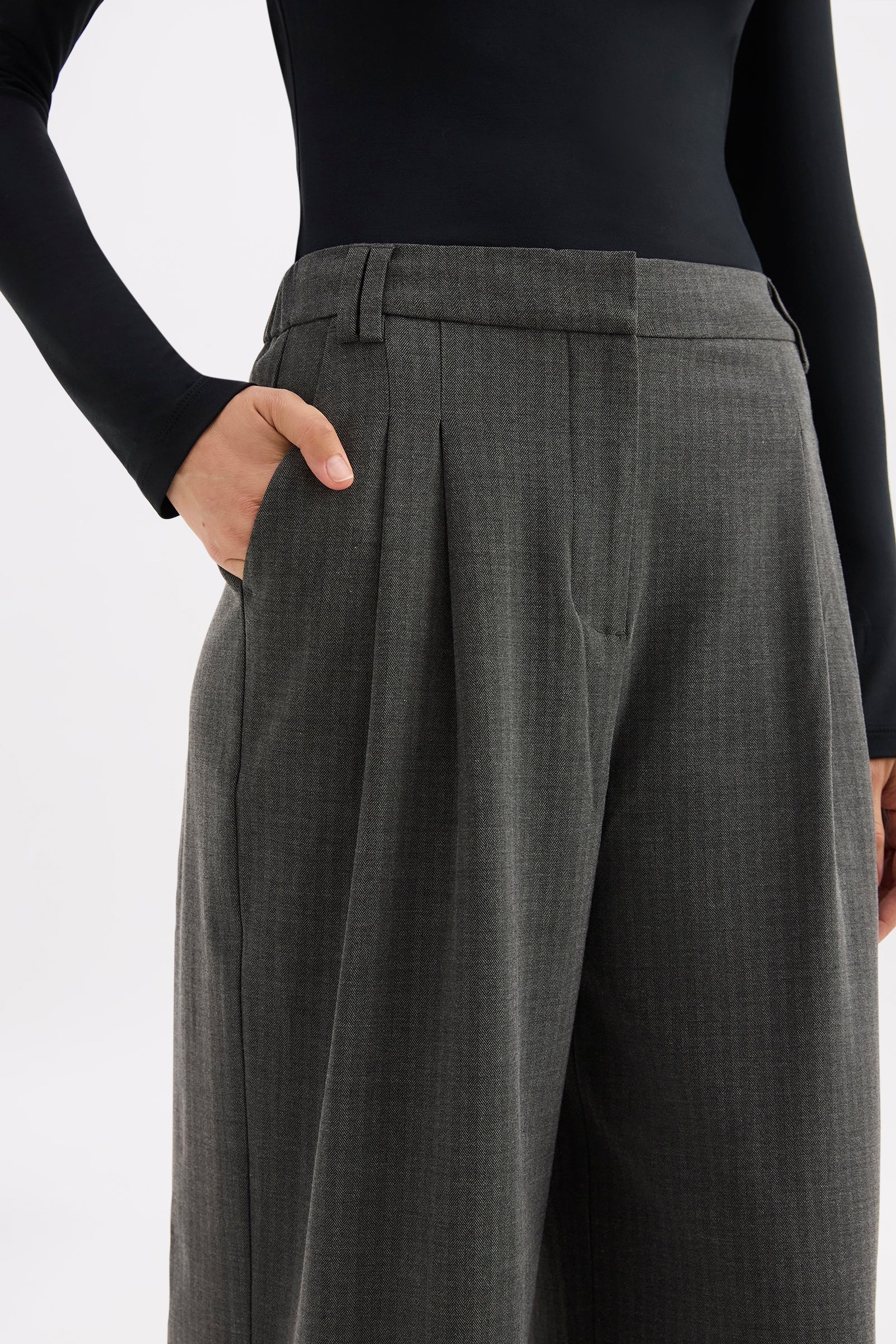 Fosca Pant Charcoal 