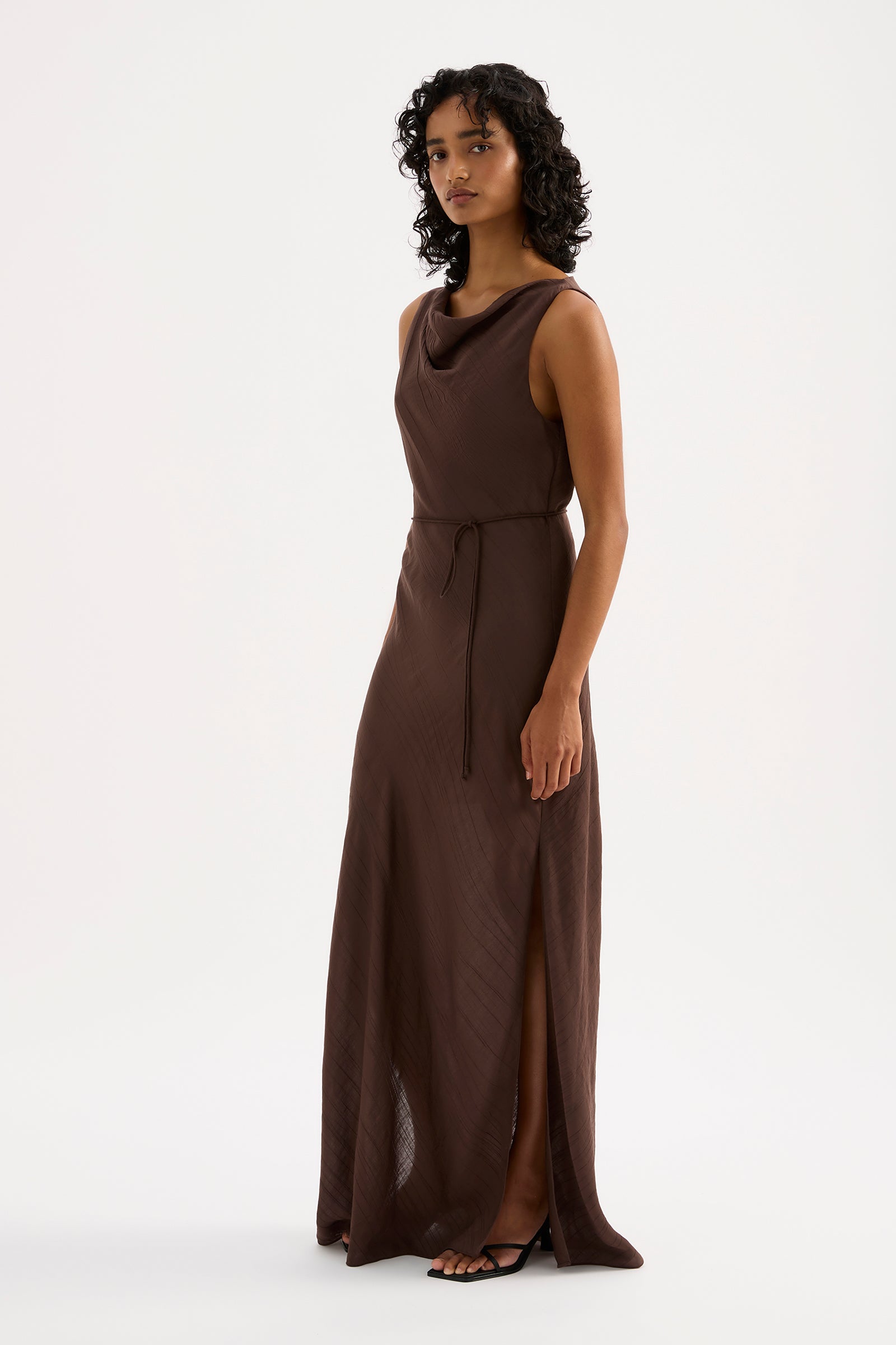Serine Maxi Dress Chocolate 