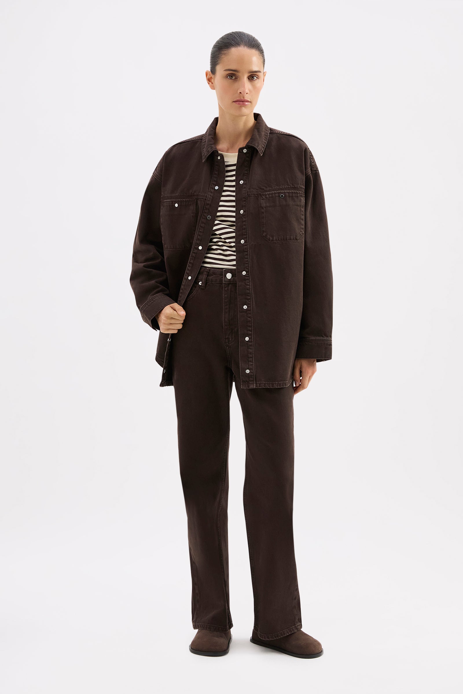 Brax Denim Jacket Espresso 