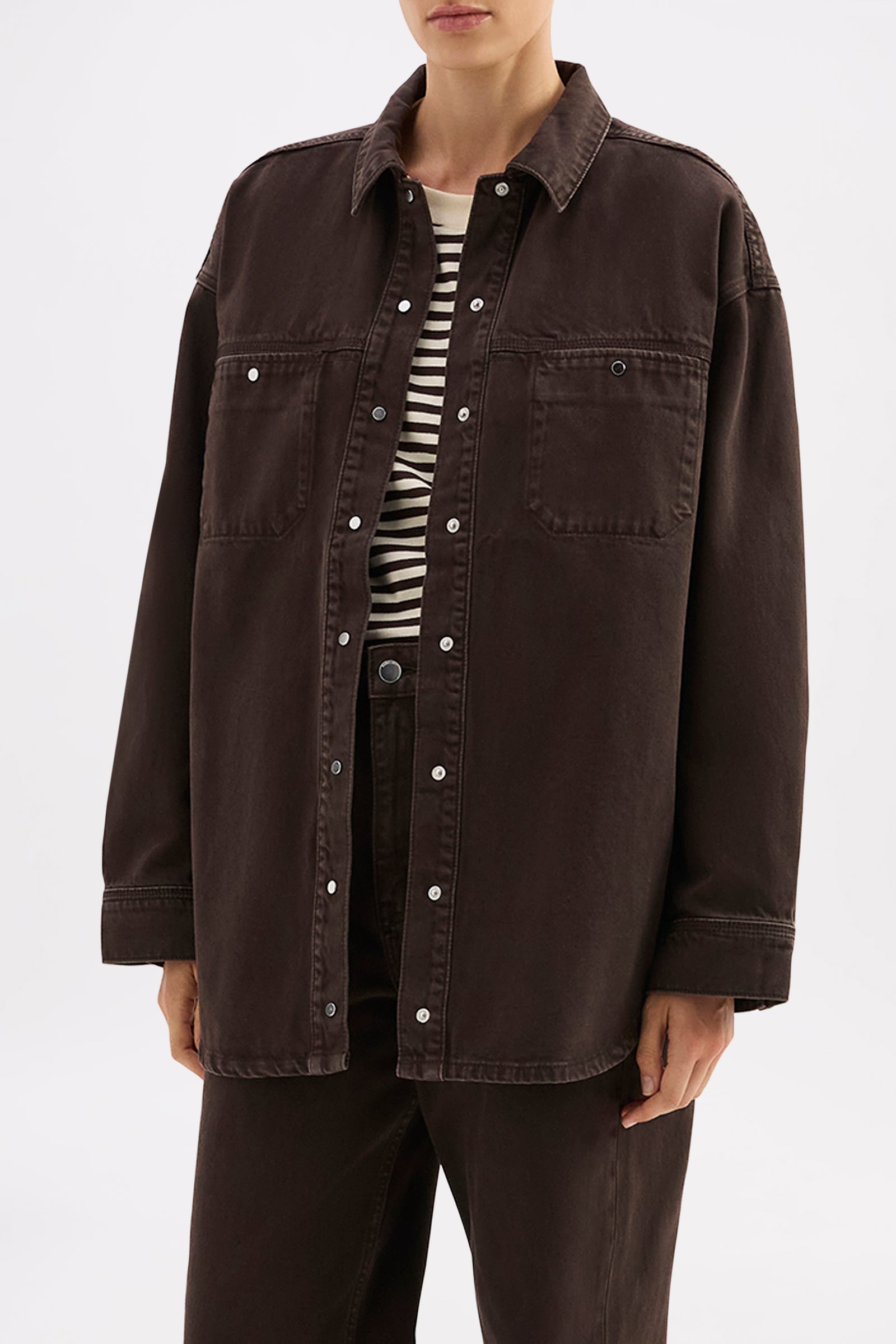 Brax Denim Jacket Espresso 