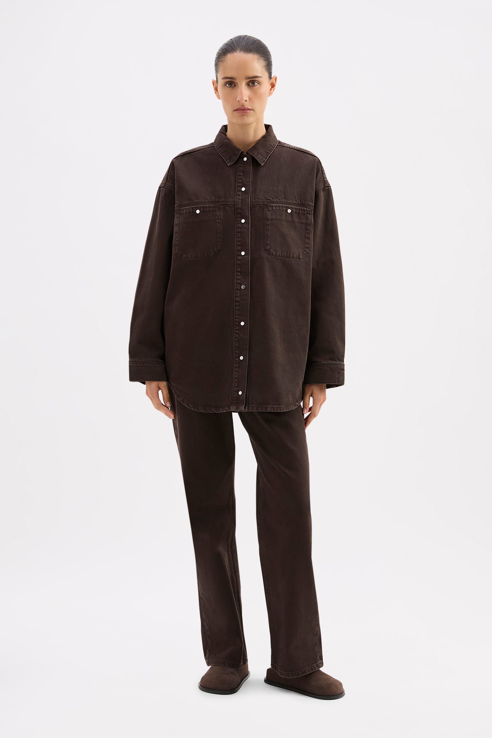 Brax Denim Jacket Espresso 