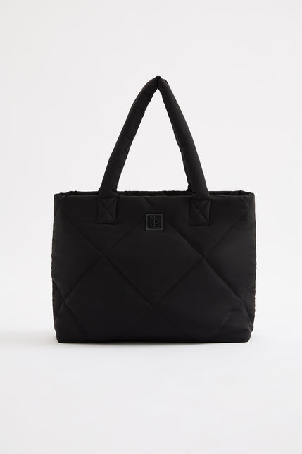 Emmet Puffer Tote Black 