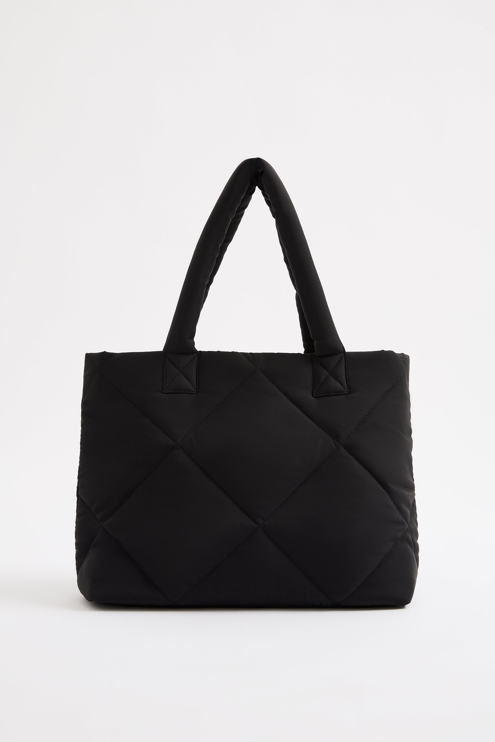 Emmet Puffer Tote Black 