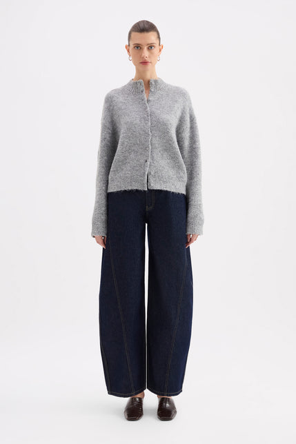 Sia Knit Cardigan Grey Marle 