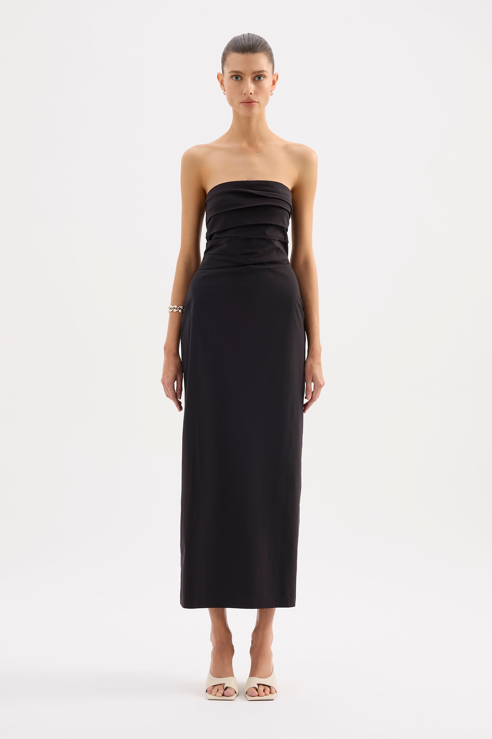 Raina Strapless Dress Black 